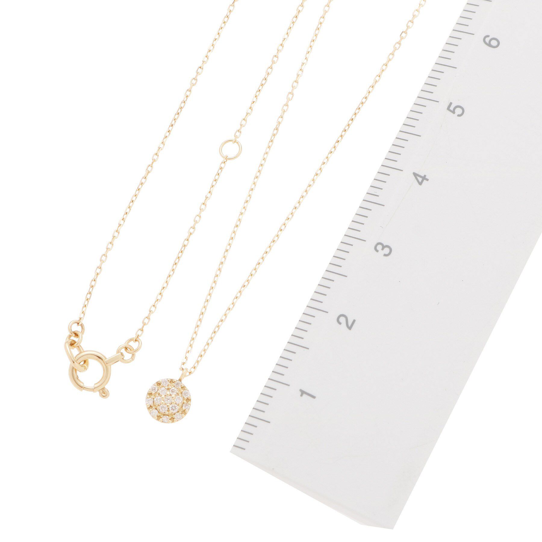 COCOSHNIK「K18ダイヤモンド クラスター取巻きネックレス 小」|ネックレス|