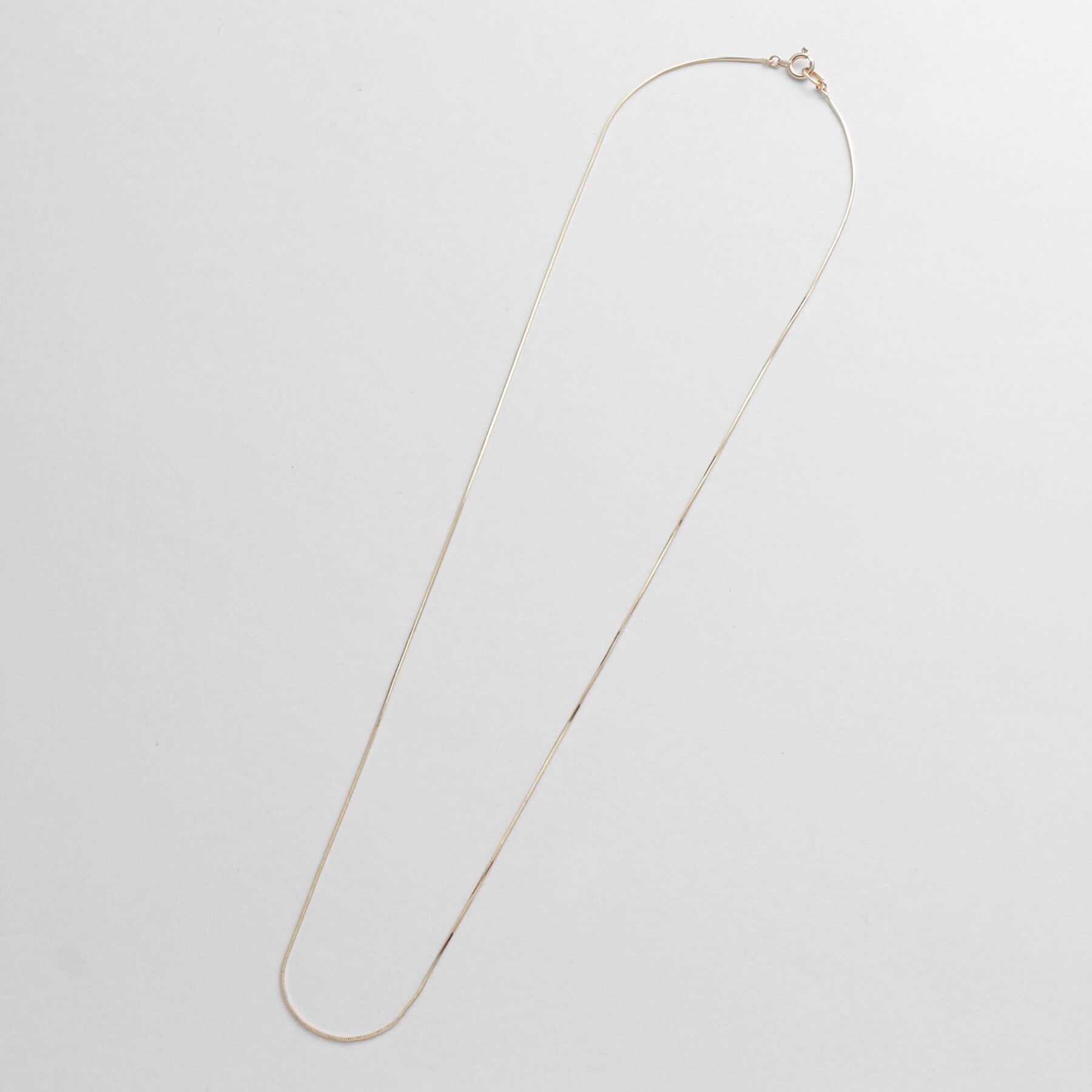 COCOSHNIK「K10コンパクトチェーン ネックレス」|ネックレス|