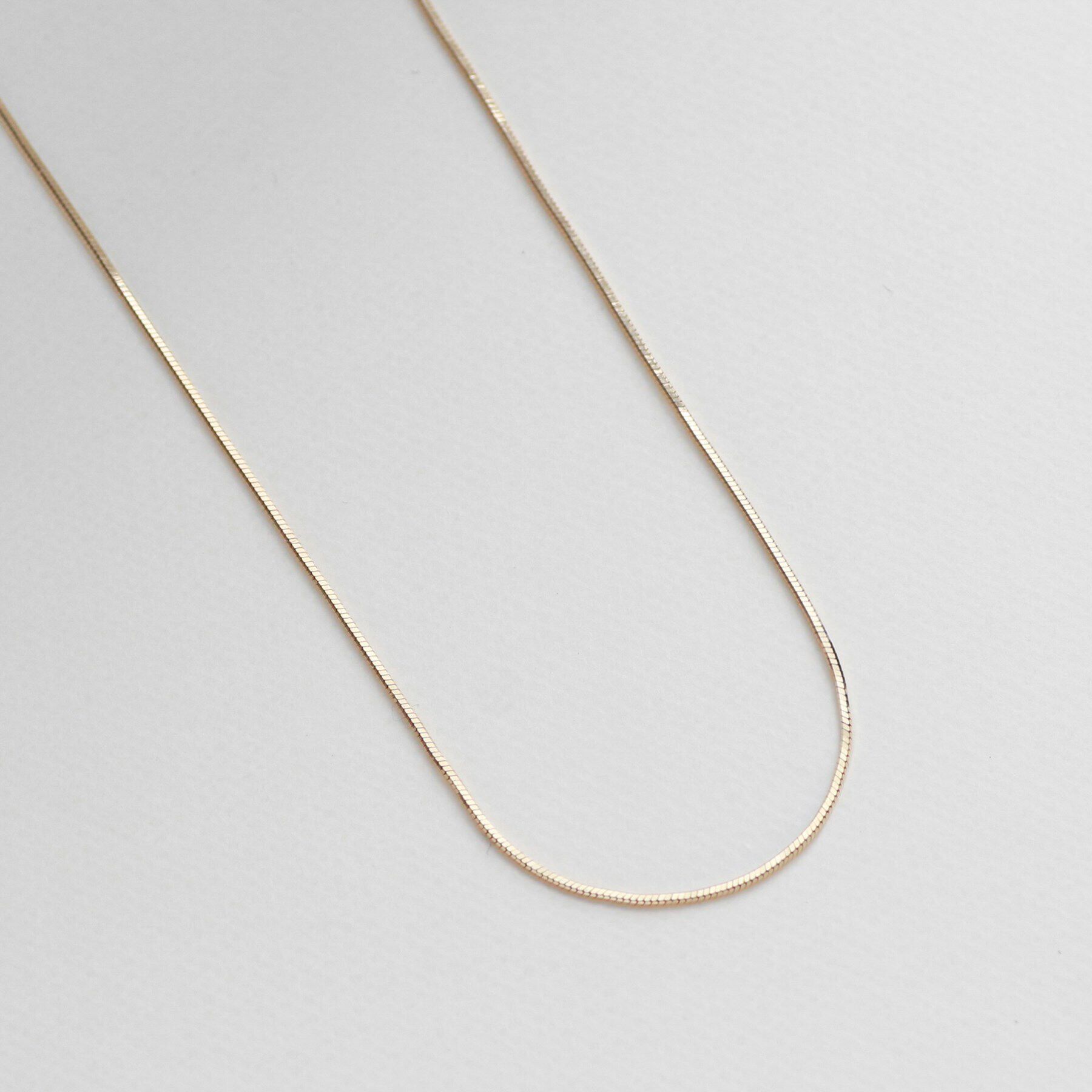 COCOSHNIK「K10コンパクトチェーン ネックレス」|ネックレス|