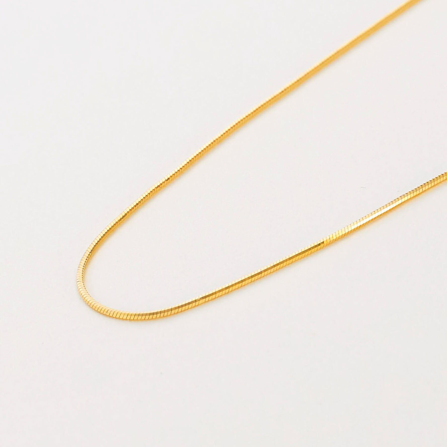 COCOSHNIK「K10コンパクトチェーン ネックレス」|ネックレス|