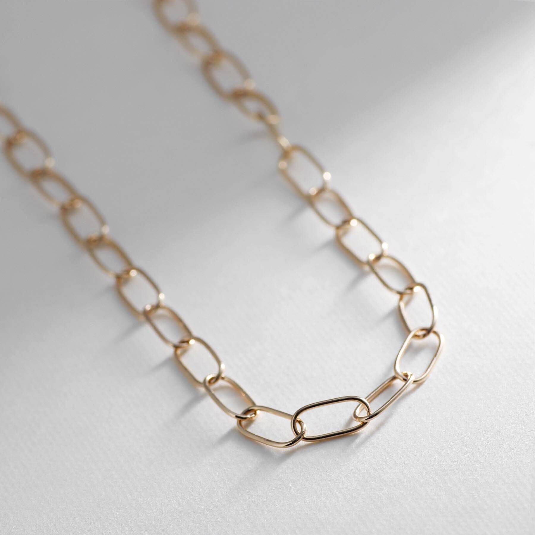 COCOSHNIK「K10オーバルリンクチェーン ネックレス」|ネックレス|