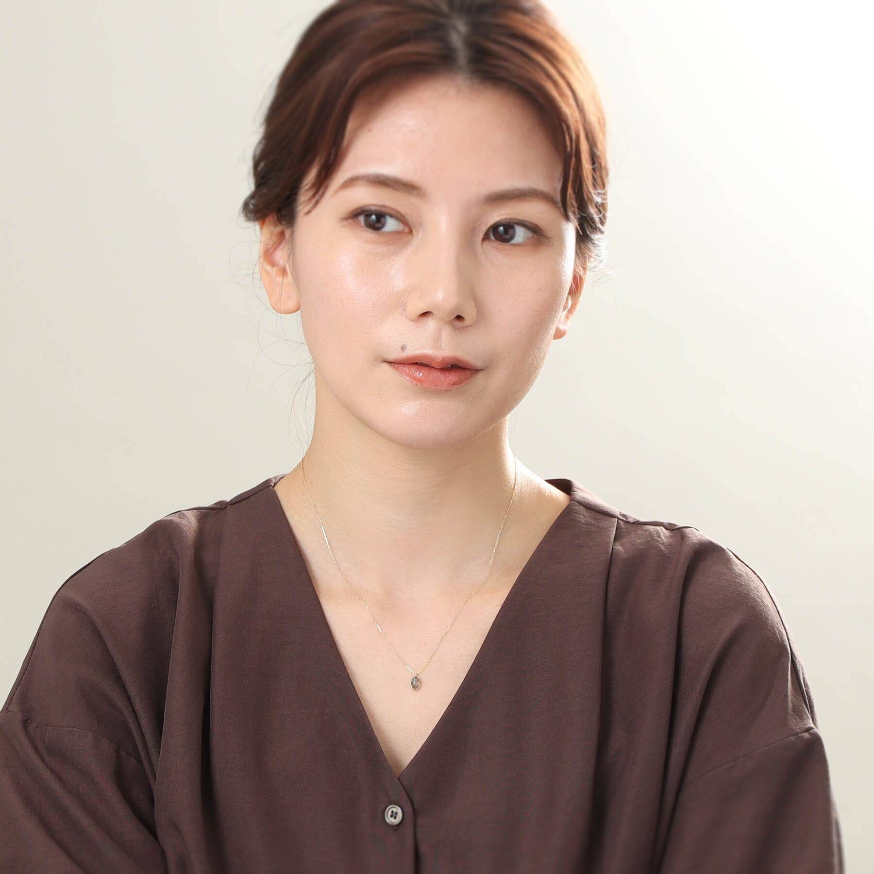 COCOSHNIK「【WEB限定】K10ラブラドライト ネックレス」|ネックレス|