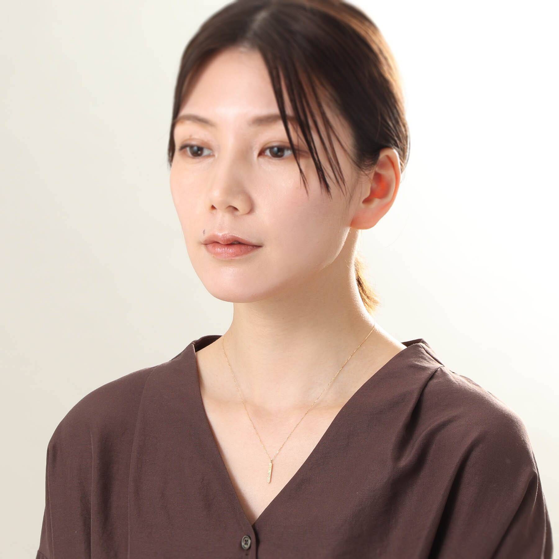 COCOSHNIK「K18ダイヤモンド アラシパヴェ バーネックレス」|ネックレス|