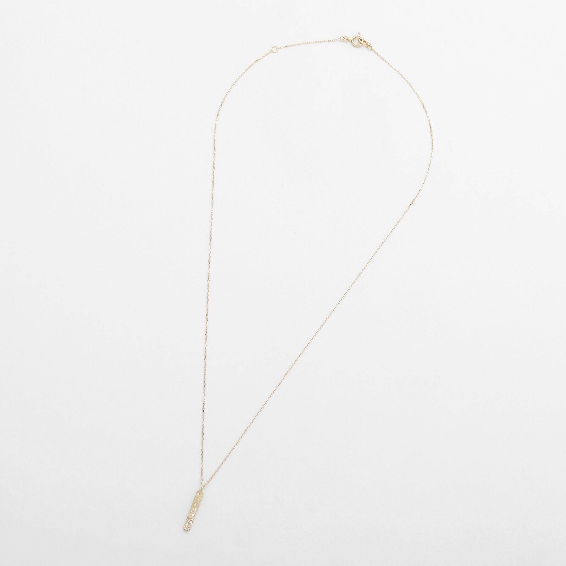 COCOSHNIK「K18ダイヤモンド アラシパヴェ バーネックレス」|ネックレス|