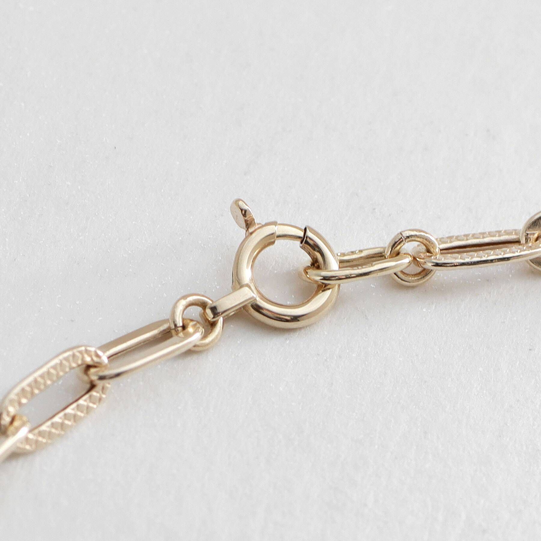 COCOSHNIK「K10中空プレイドケーブルチェーン ネックレス」|ネックレス|