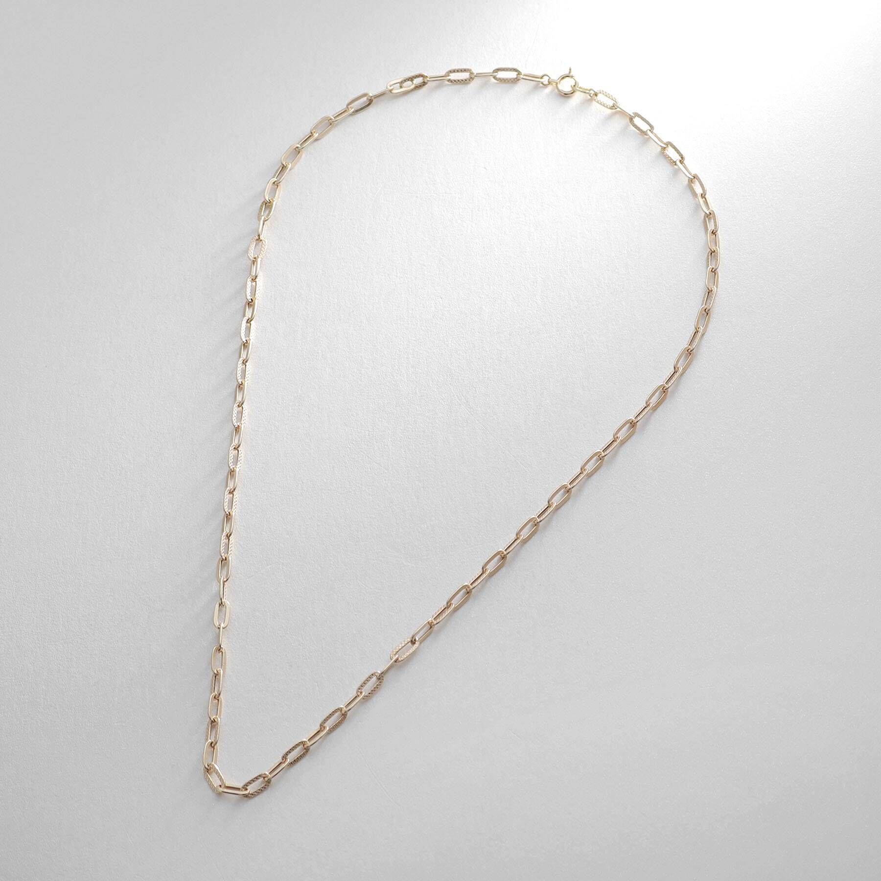 COCOSHNIK「K10中空プレイドケーブルチェーン ネックレス」|ネックレス|