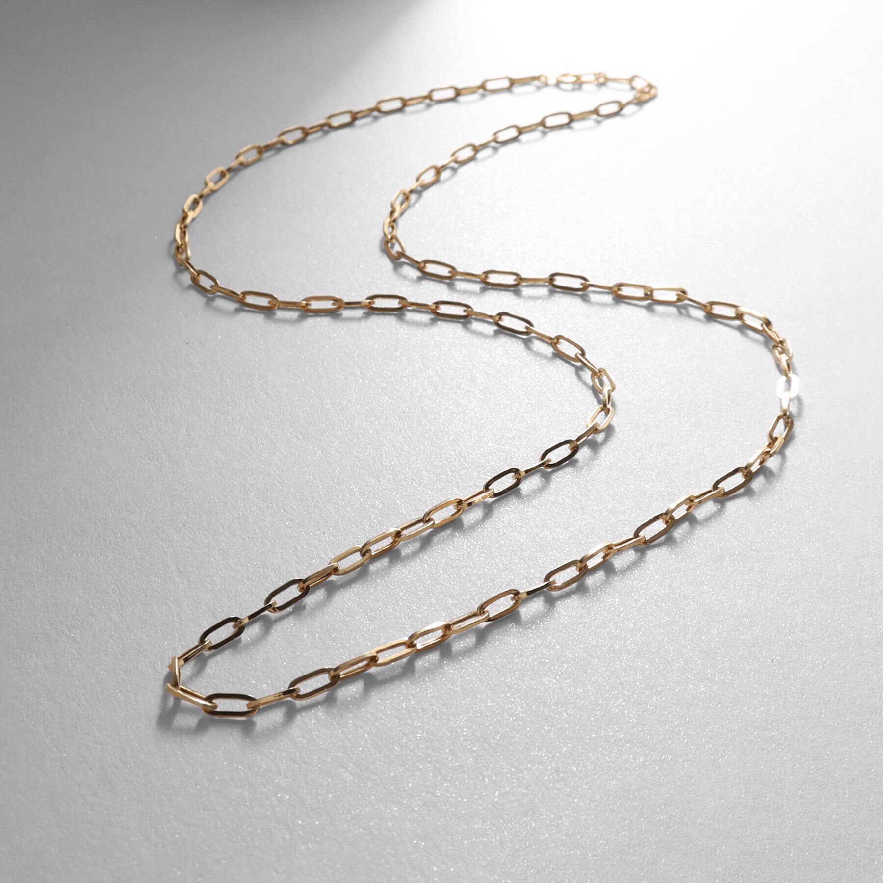 COCOSHNIK「K10中空プリムケーブル ネックレス（55cm）」|ネックレス|