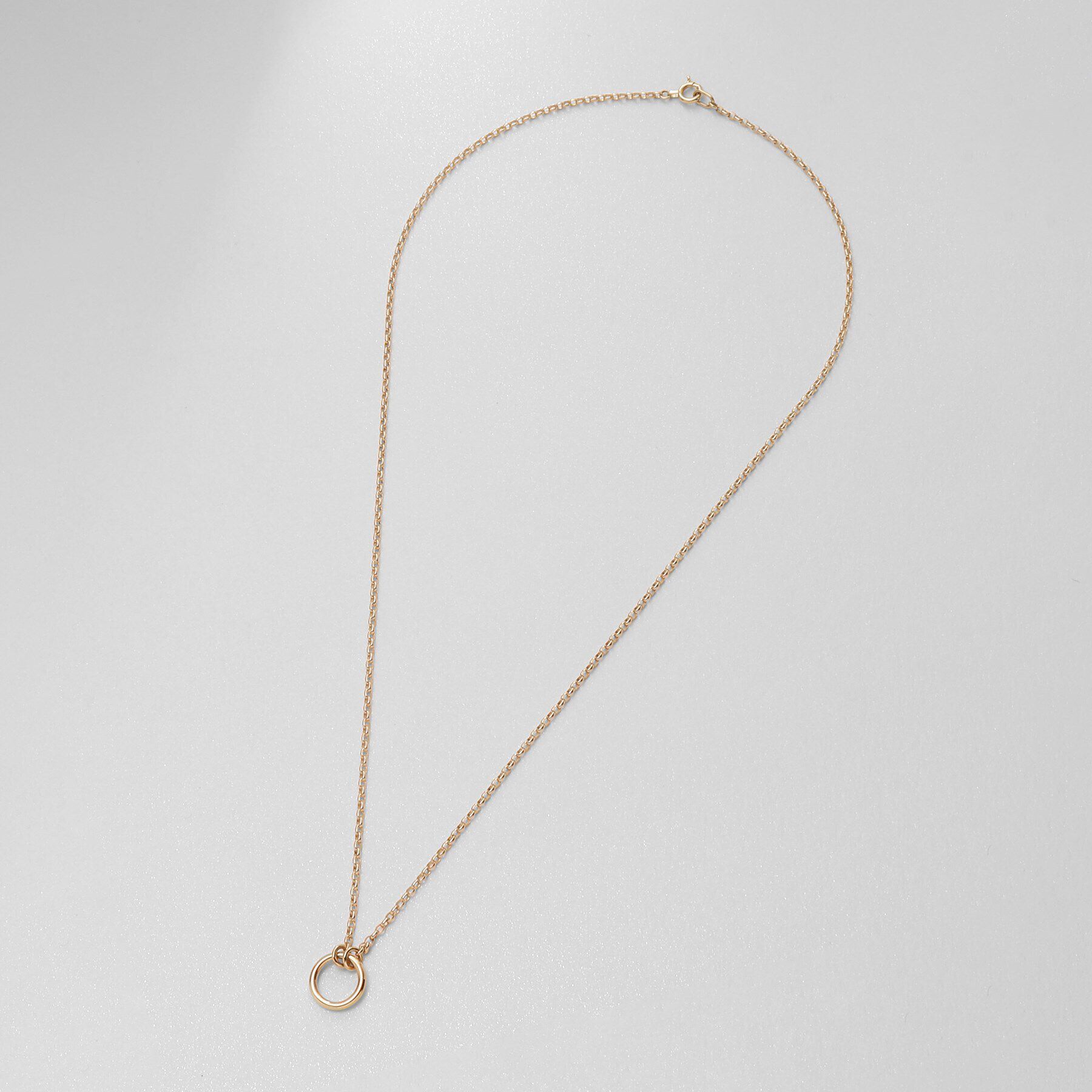 COCOSHNIK「K10中空リングモチーフ ネックレス」|ネックレス|