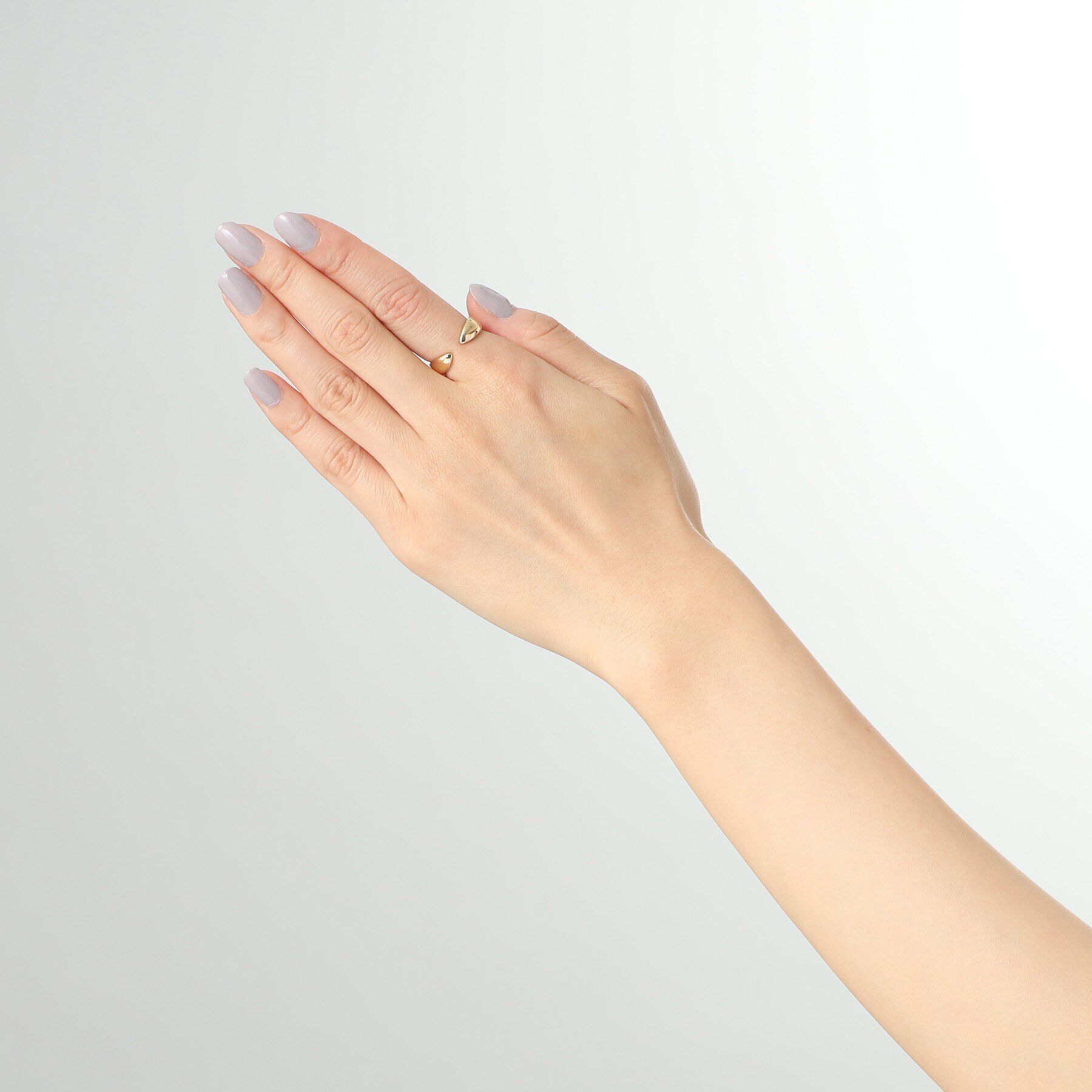 COCOSHNIK「K10ポインテッドシェイプオープン リング」|リング|