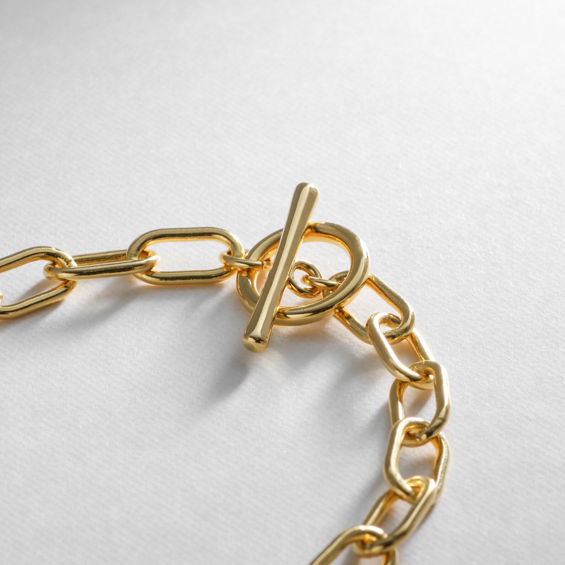 COCOSHNIK ONKITSCH「シルバー リンクチェーン ショートマンテルネックレス GP」|ネックレス|