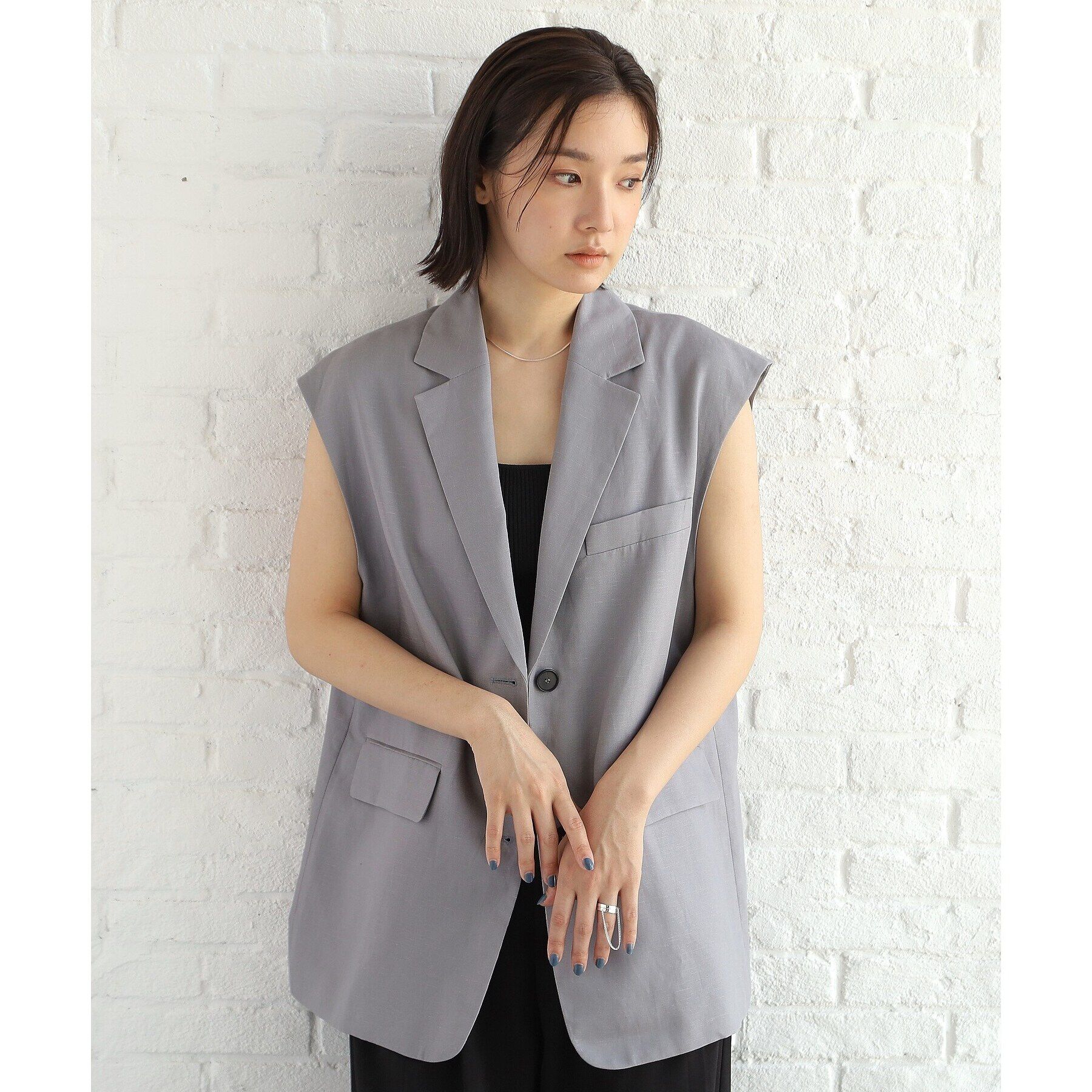 COCOSHNIK ONKITSCH「シルバー デザインチェーン フラットスネークネックレスS」|ネックレス|