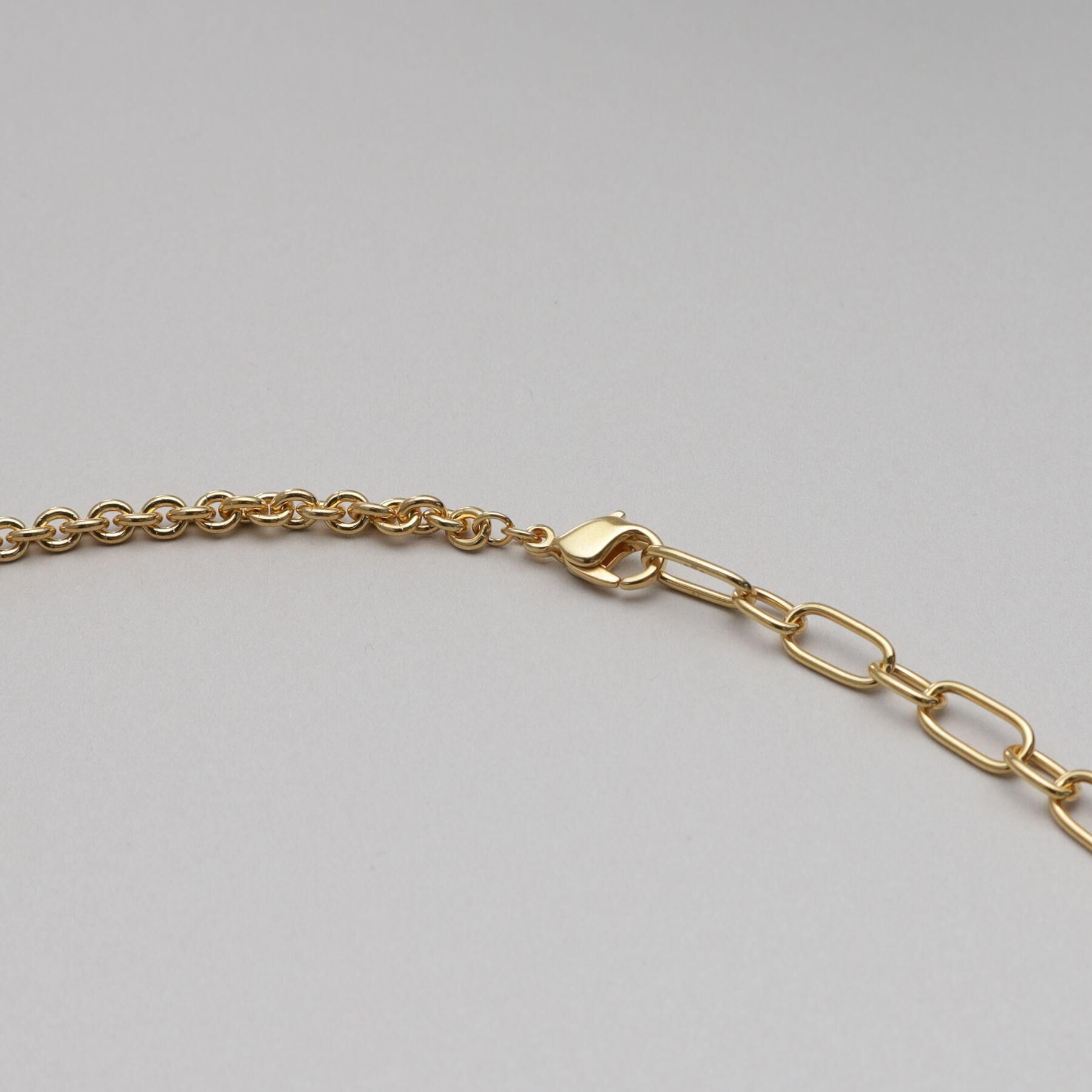 COCOSHNIK ONKITSCH「シルバー ミックスネックレス ケーブルチェーン２ＷＡＹネックレス GP」|ネックレス|