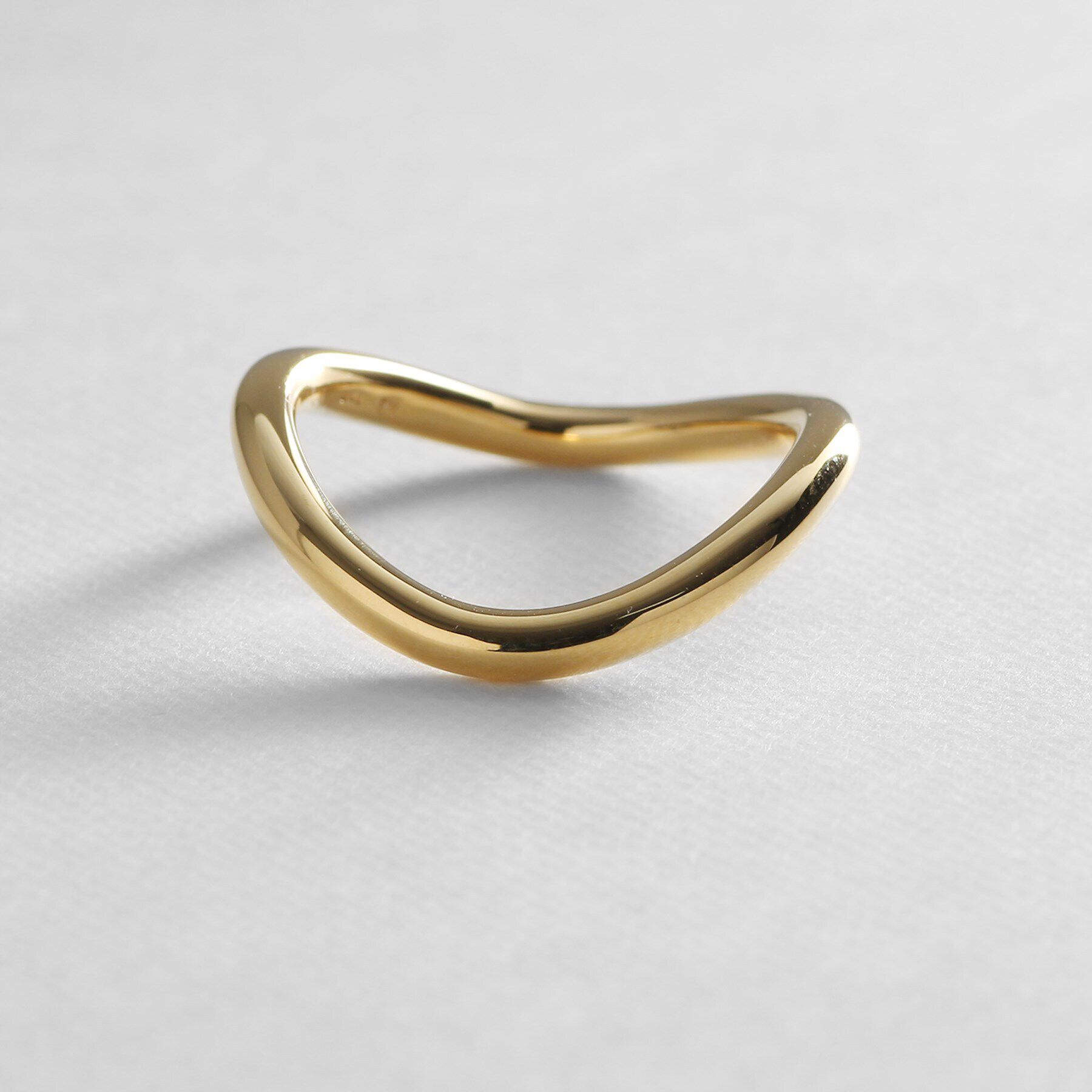 COCOSHNIK ONKITSCH「シルバー ラインリング カーブ GP」|リング|