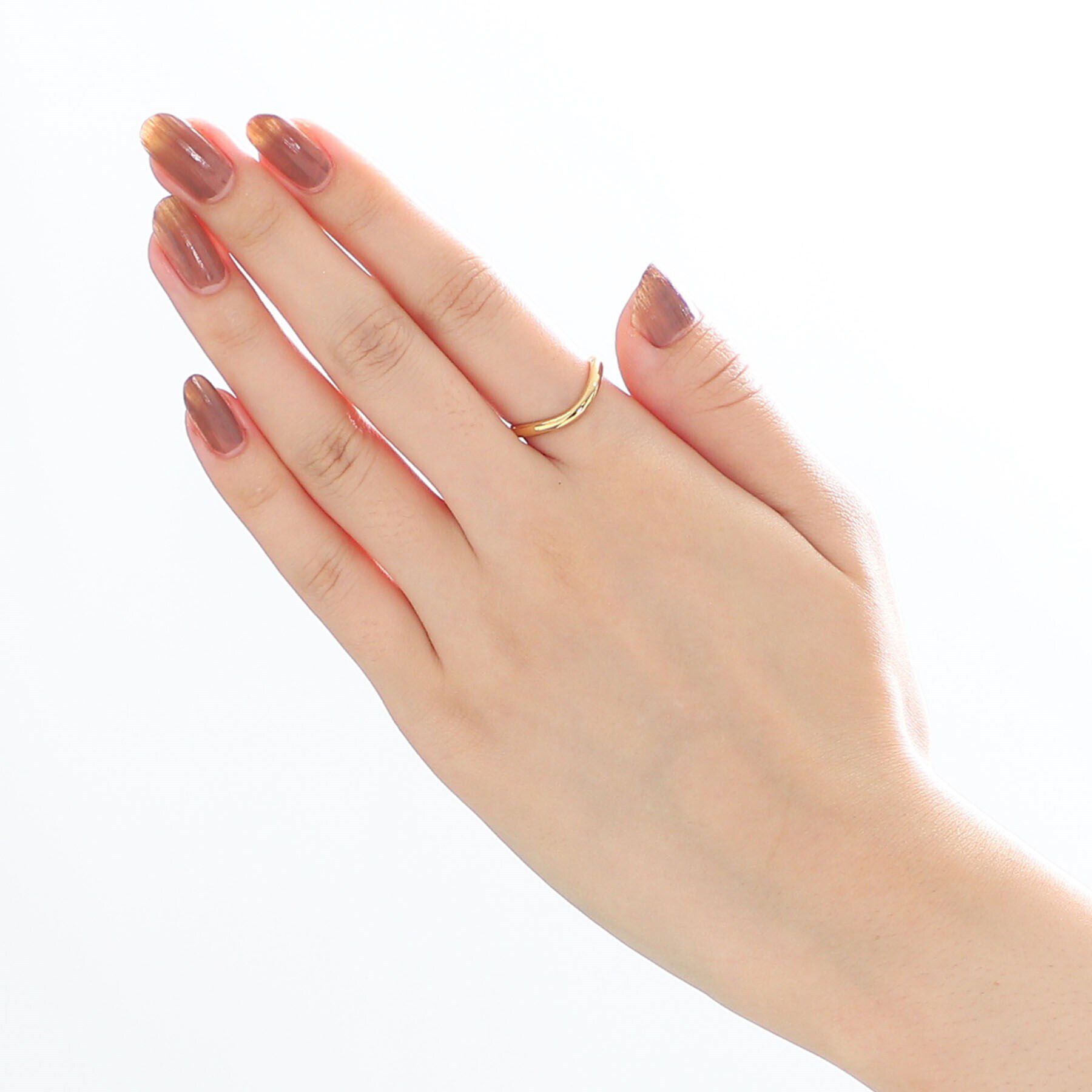 COCOSHNIK ONKITSCH「シルバー ラインリング カーブ GP」|リング|