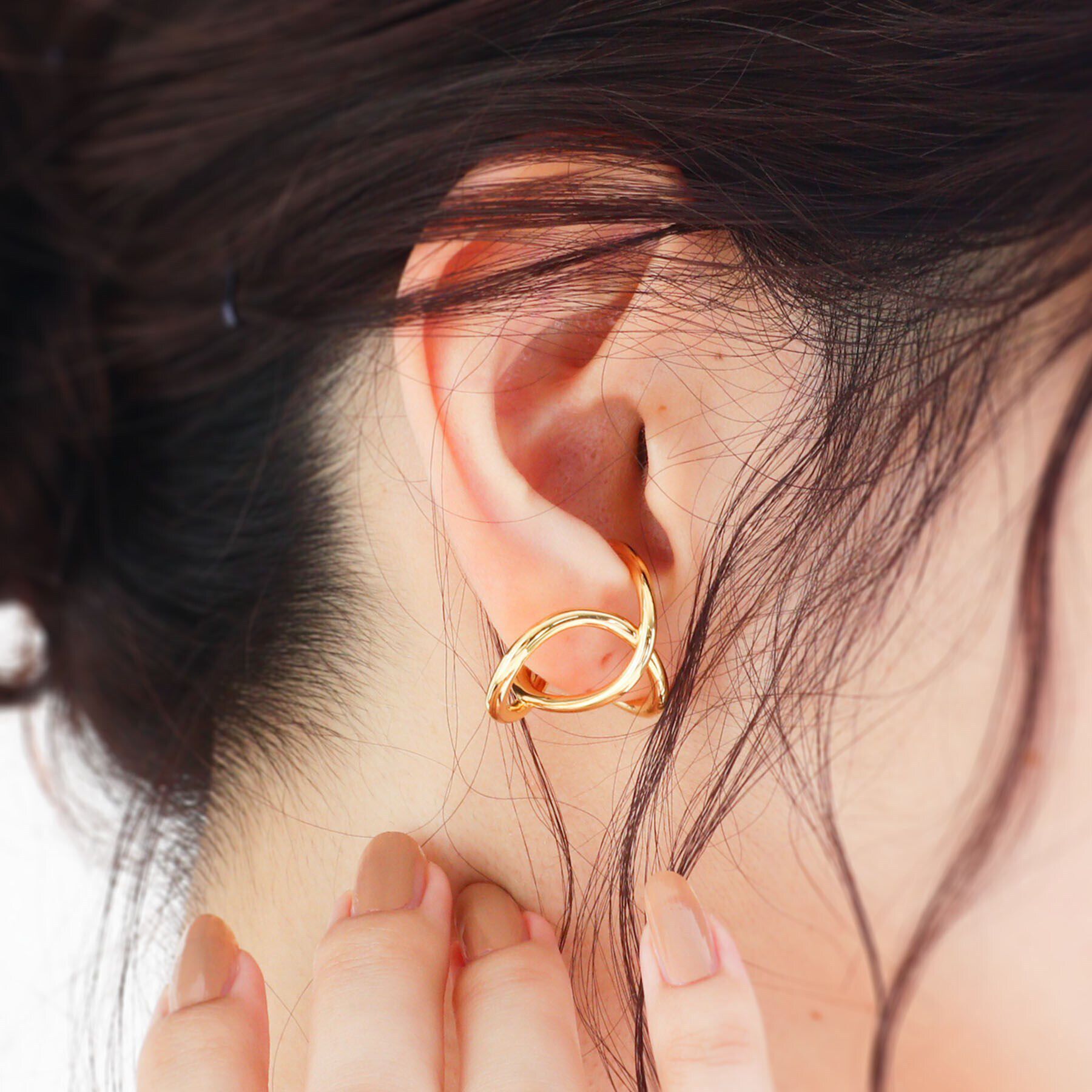 COCOSHNIK ONKITSCH「シルバー リングイヤーカフ エンタングル GP」|リング|