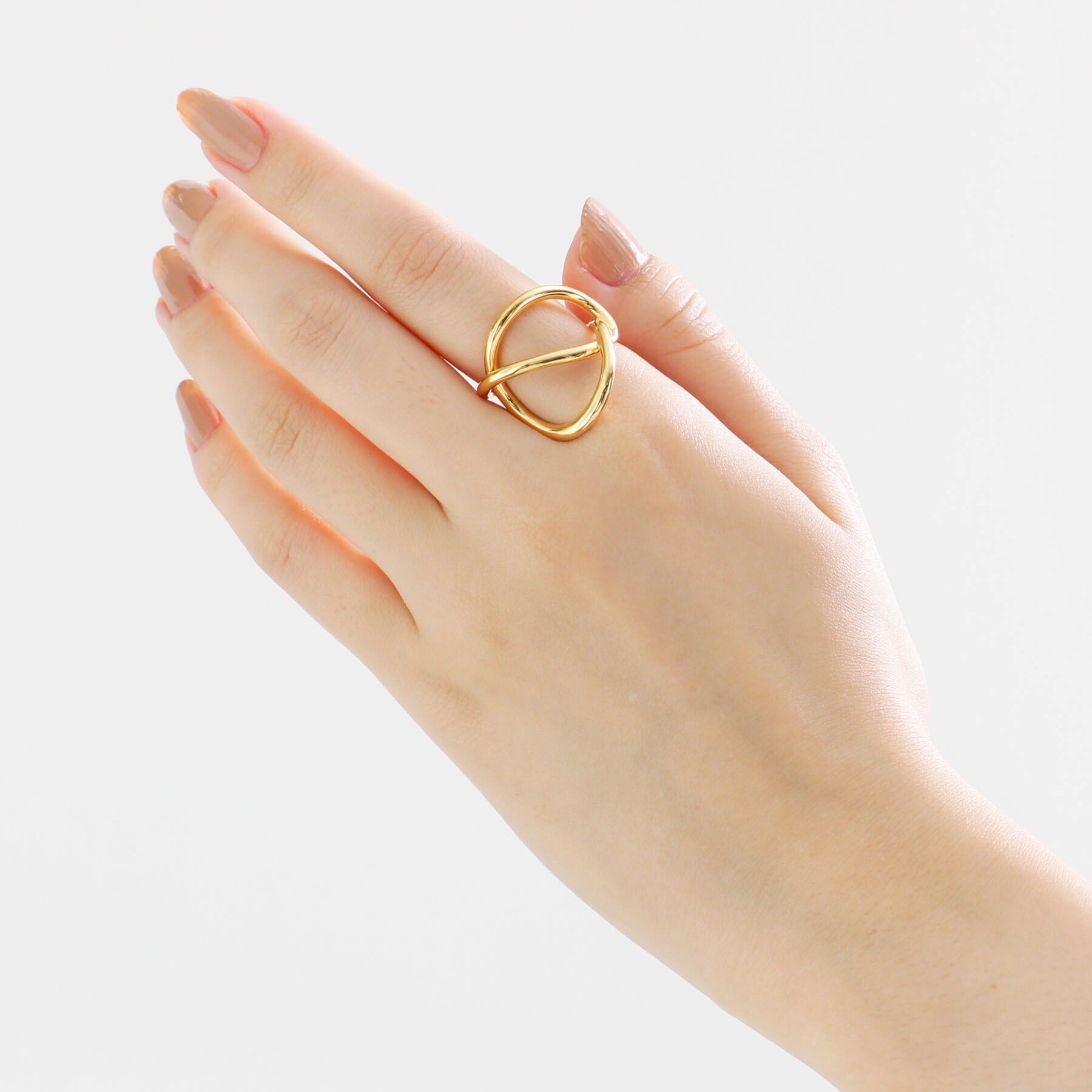 COCOSHNIK ONKITSCH「シルバー リングイヤーカフ エンタングル GP」|リング|