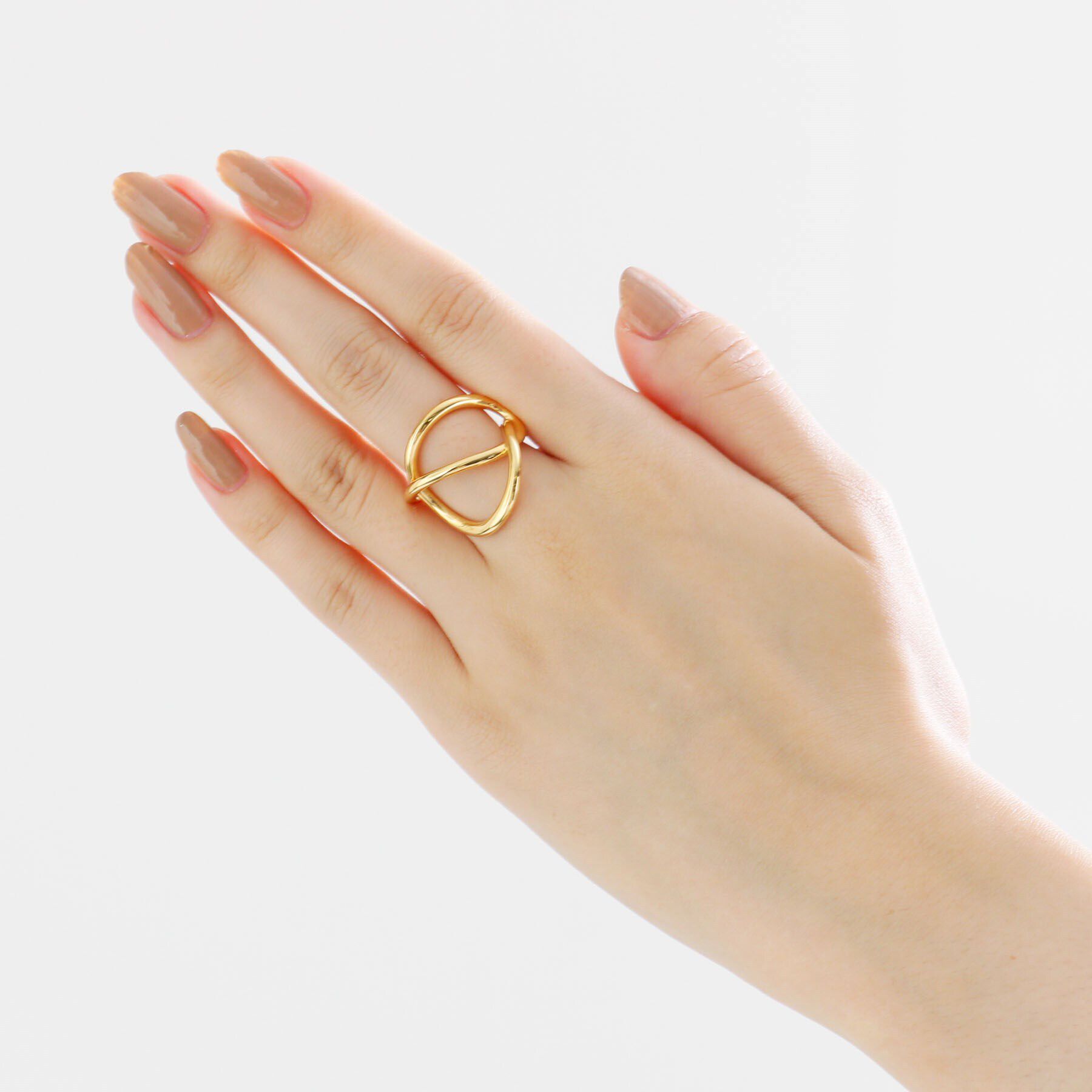 COCOSHNIK ONKITSCH「シルバー リングイヤーカフ エンタングル GP」|リング|