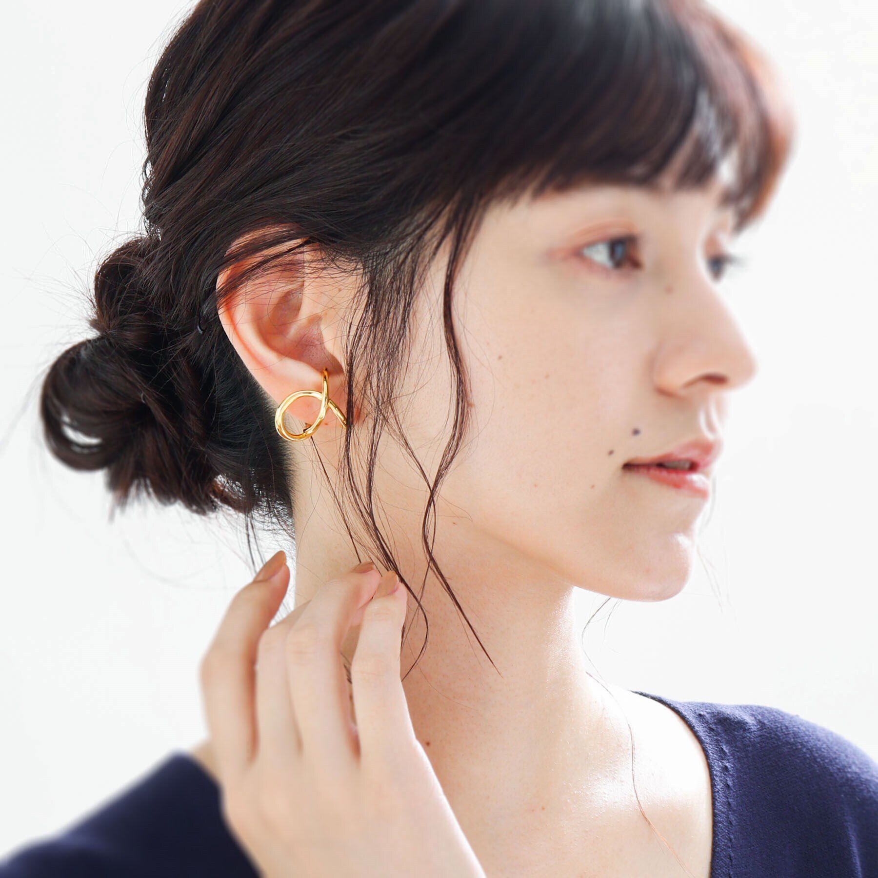 COCOSHNIK ONKITSCH「シルバー リングイヤーカフ エンタングル GP」|リング|