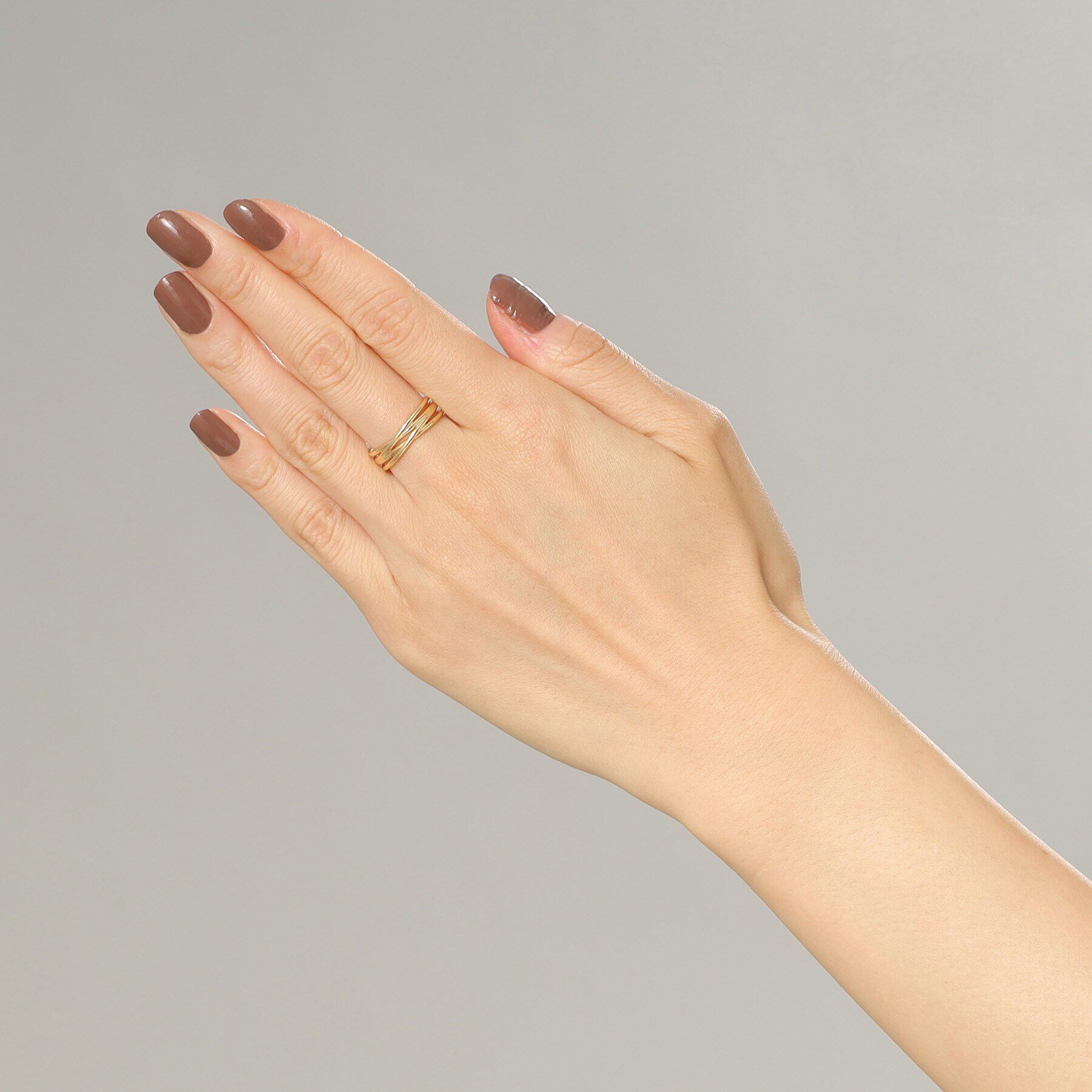 COCOSHNIK「K10ブランチクロス リング」|リング|