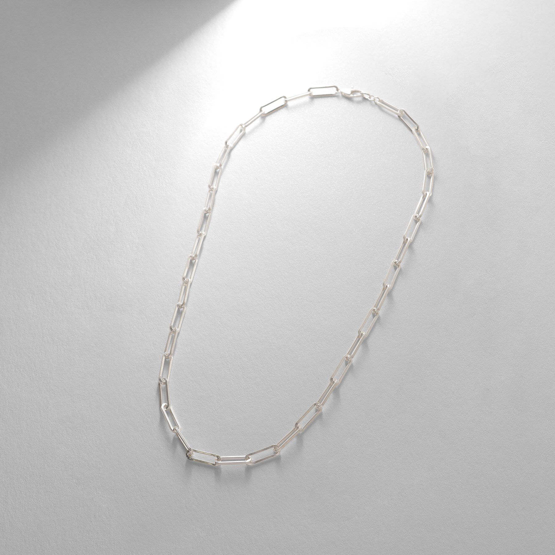 COCOSHNIK ONKITSCH「シルバー デザインチェーン フラットケーブルネックレス（43㎝）」|ネックレス|