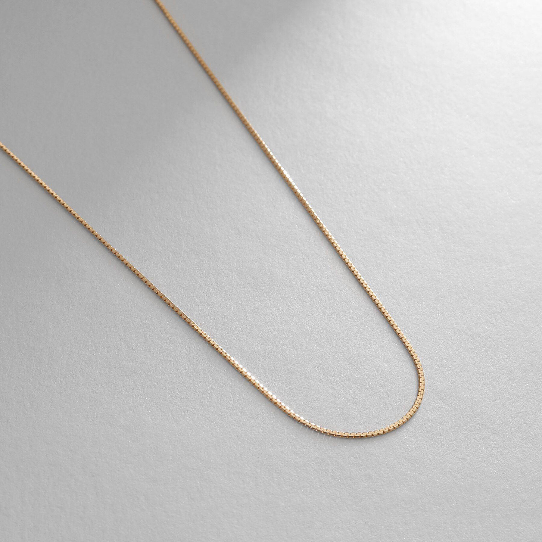 COCOSHNIK「K18ベネチアンフラット ネックレス（60cm）」|ネックレス|