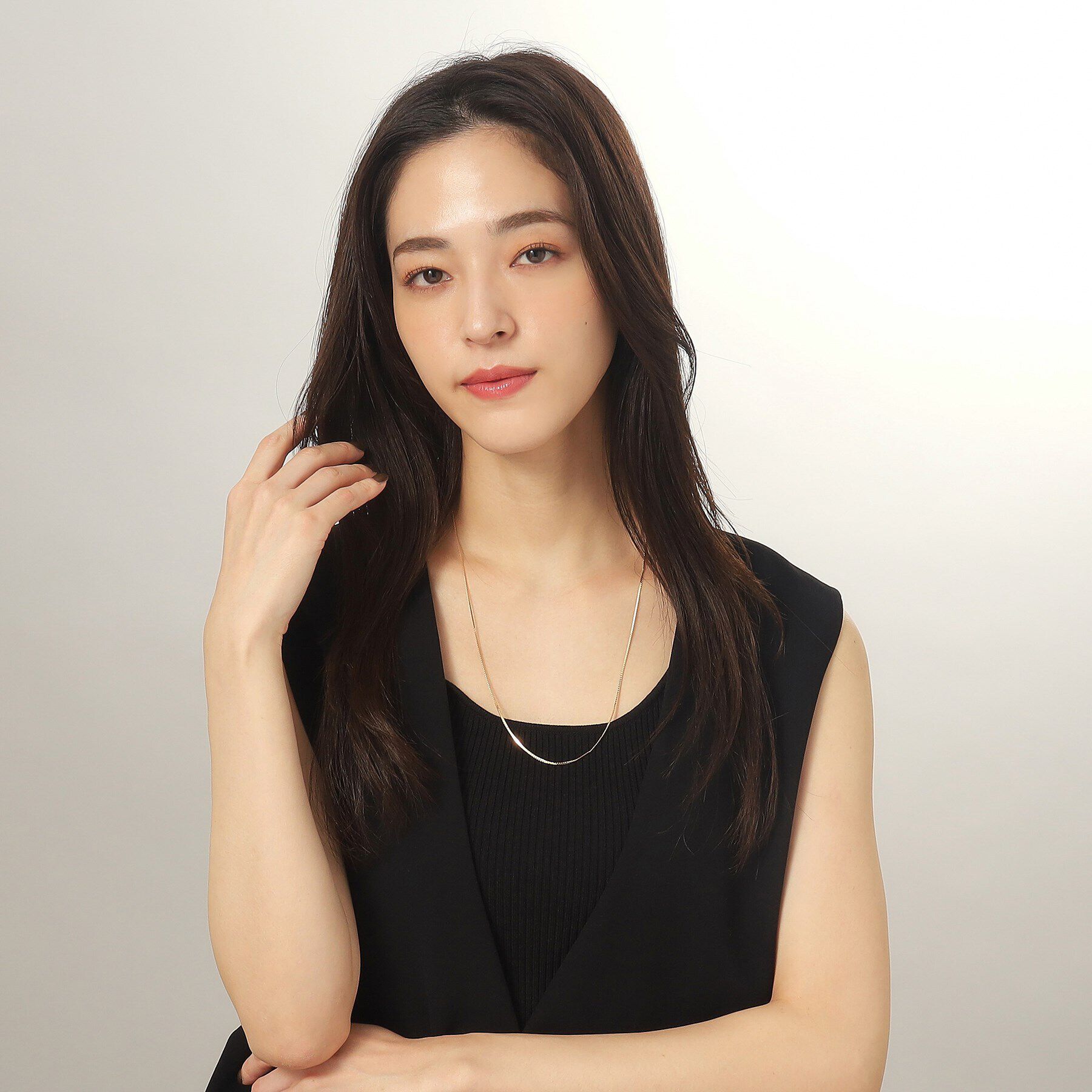 COCOSHNIK「K18ベネチアンフラット ネックレス（60cm）」|ネックレス|