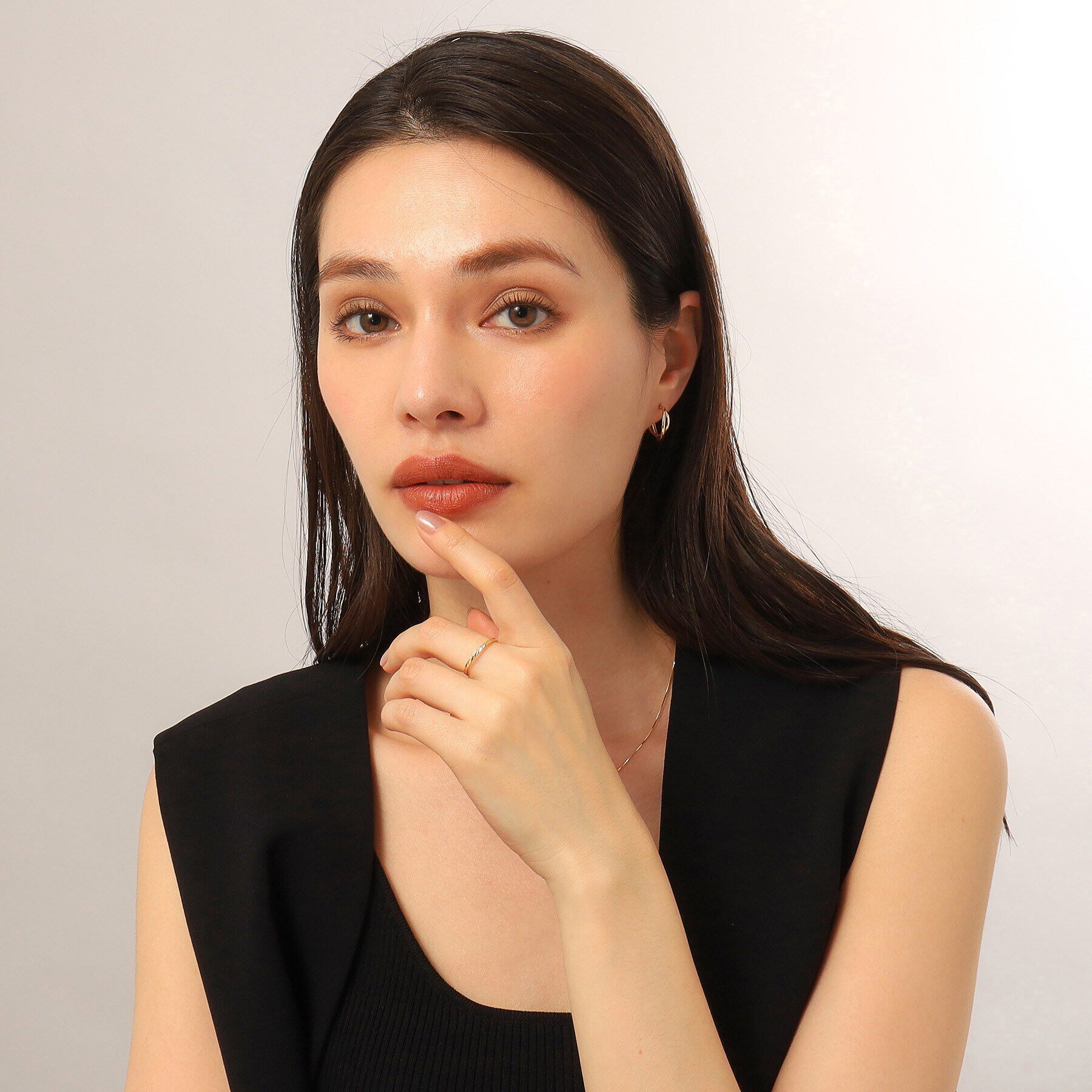 COCOSHNIK「K10ダイヤゴナルミラーカット リング」|リング|