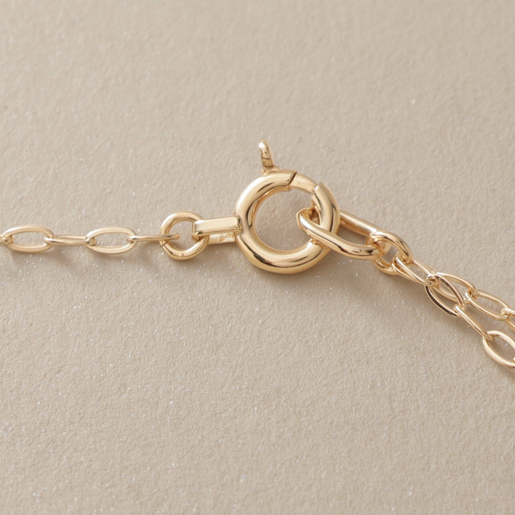 COCOSHNIK「K10S字パーツセパレート ネックレス」|ネックレス|