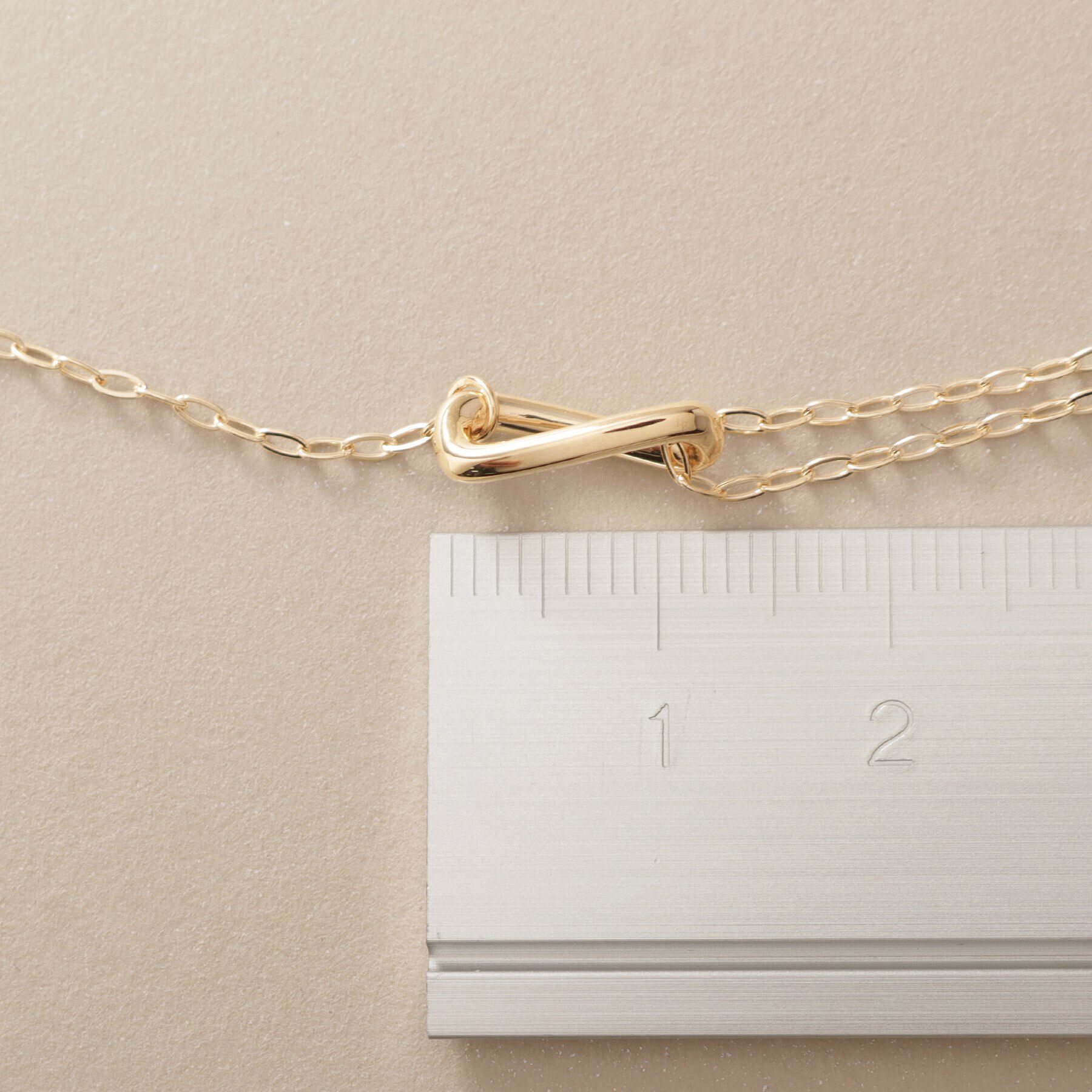 COCOSHNIK「K10S字パーツセパレート ネックレス」|ネックレス|