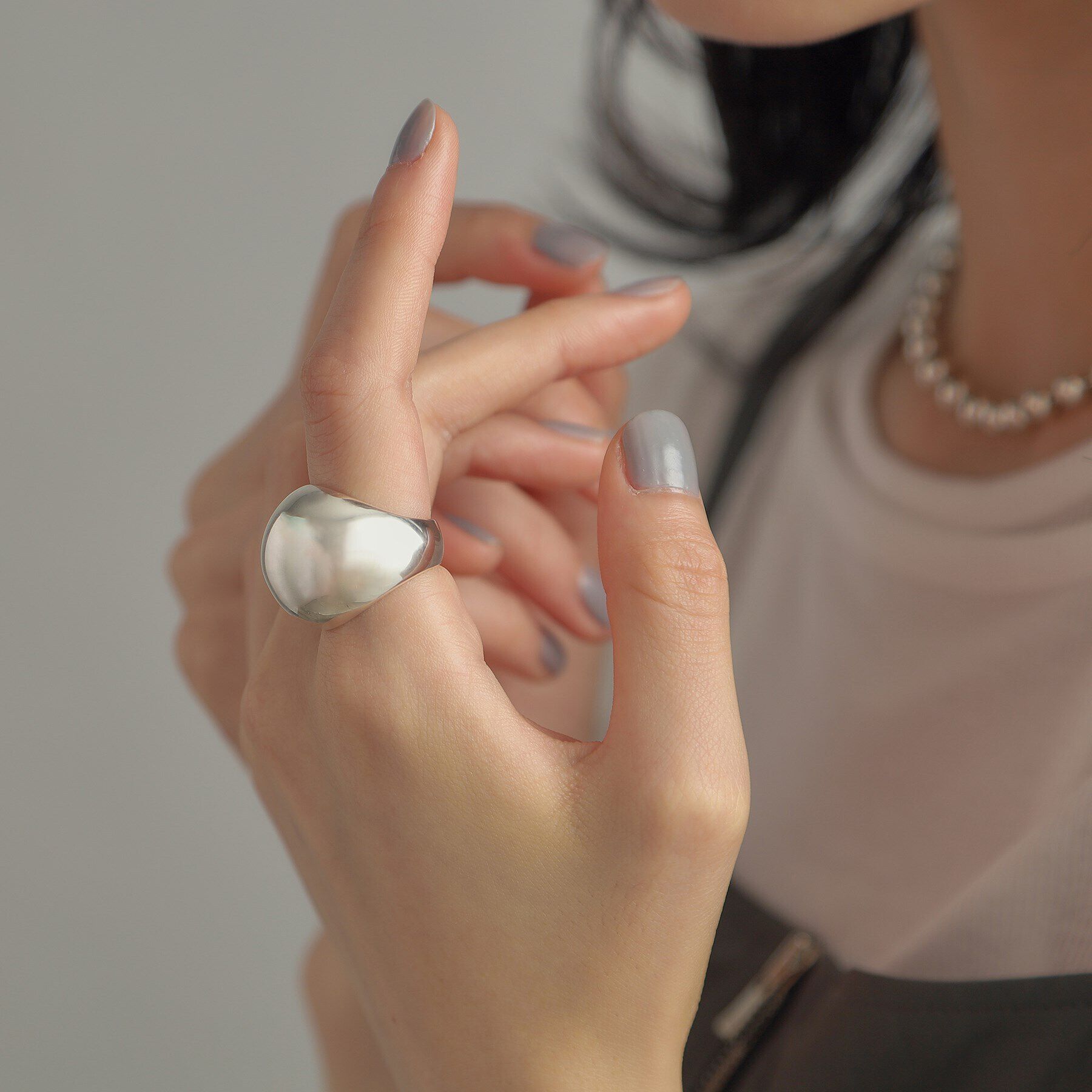 COCOSHNIK ONKITSCH「シルバー スフィアリング」|リング|