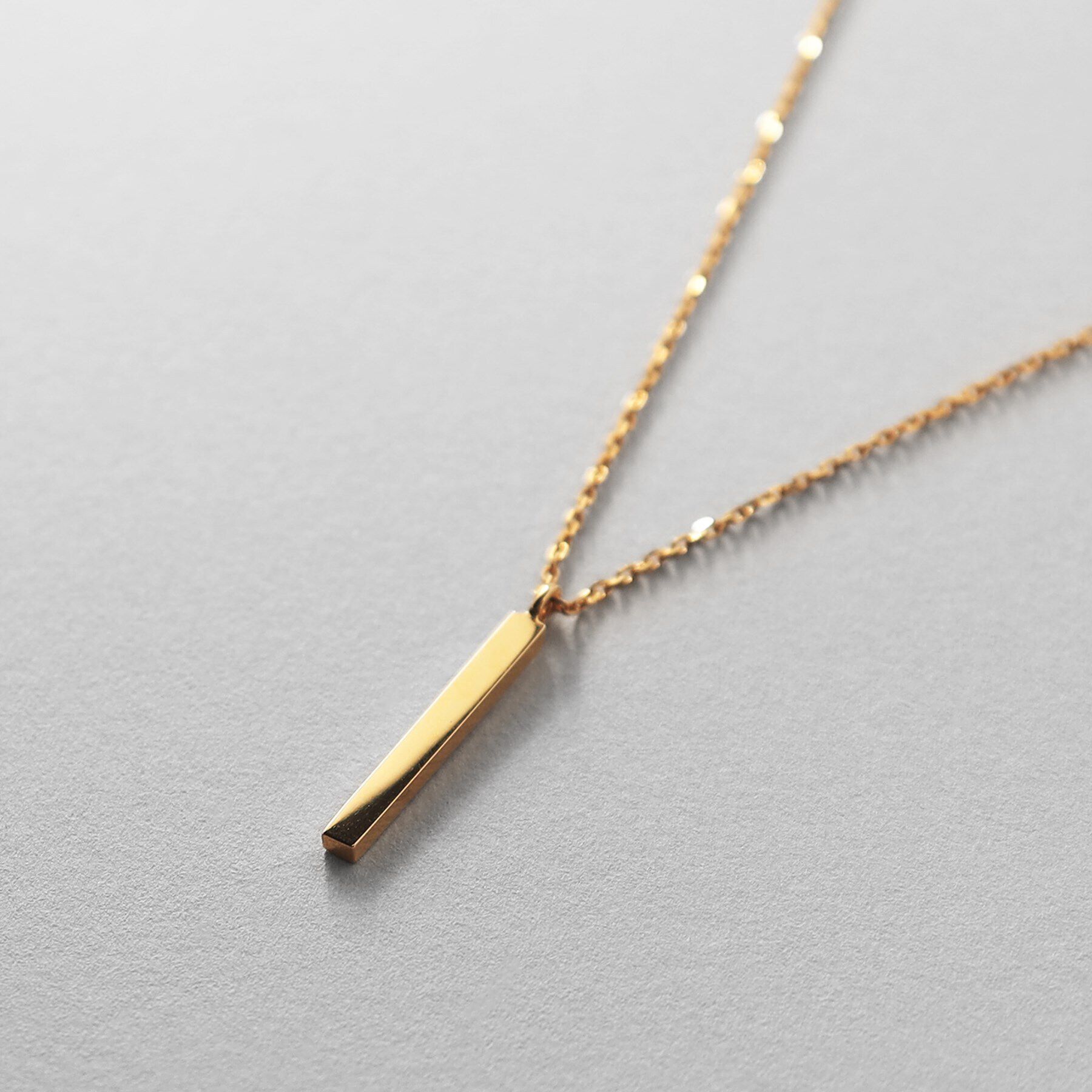 COCOSHNIK ONKITSCH「シルバー スクエアバーネックレス GP」|ネックレス|