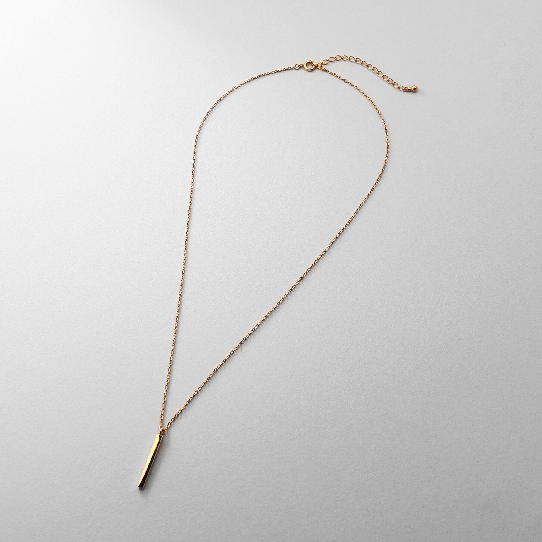 COCOSHNIK ONKITSCH「シルバー スクエアバーネックレス GP」|ネックレス|