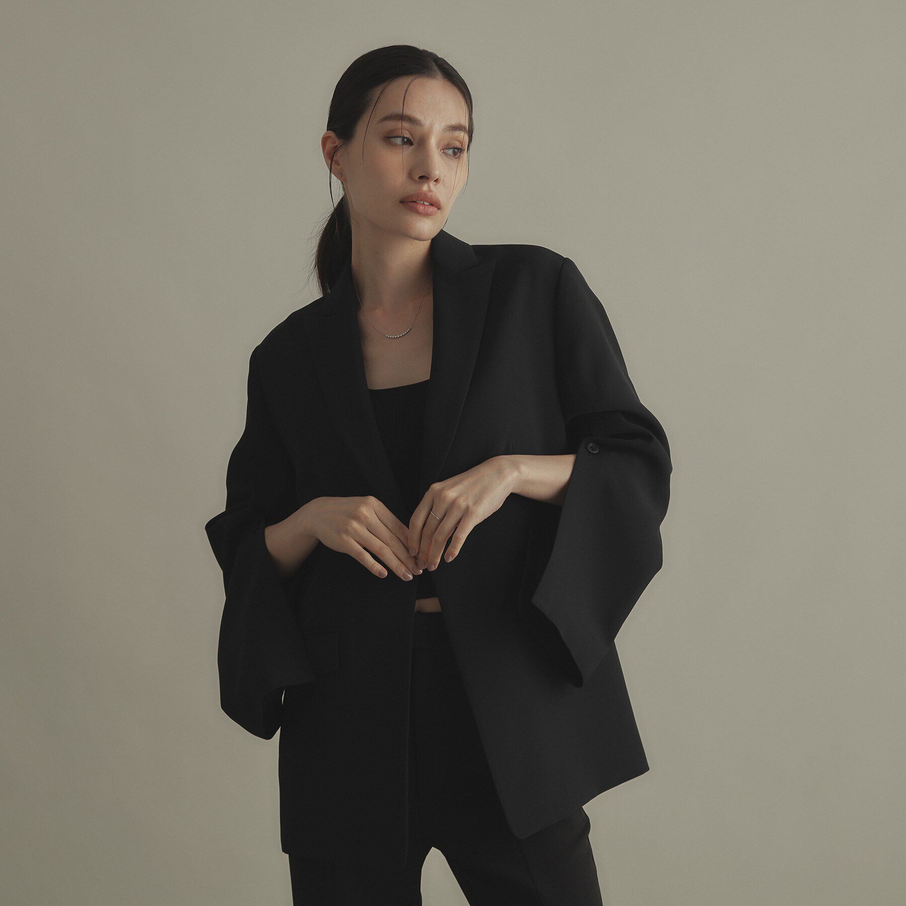 COCOSHNIK「プラチナ ダイヤモンド グラデーション11石 ネックレス」|ネックレス|