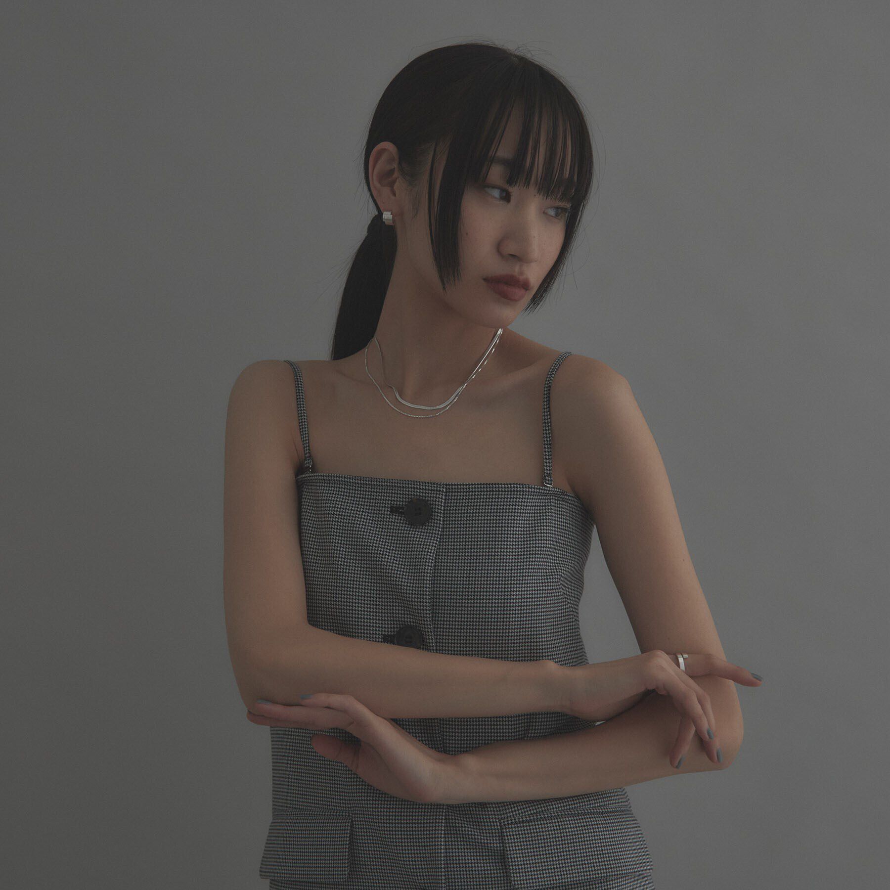 COCOSHNIK ONKITSCH「シルバー コンビネーションチェーン フラットスネーク ベネチアンネックレス」|ネックレス|