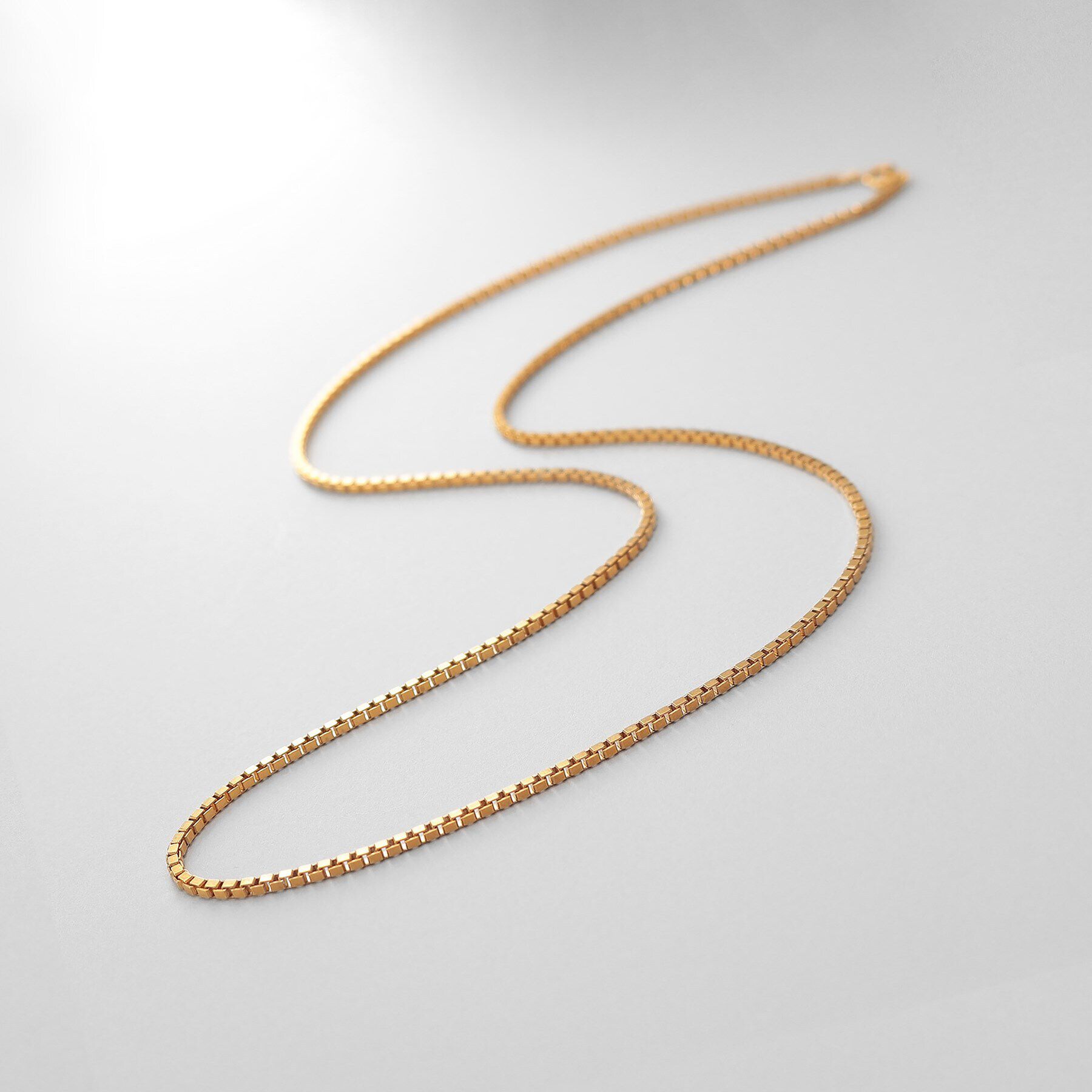 COCOSHNIK ONKITSCH「シルバー デザインチェーン ベネチアンネックレスM（55cm） GP」|ネックレス|ゴールド(600)