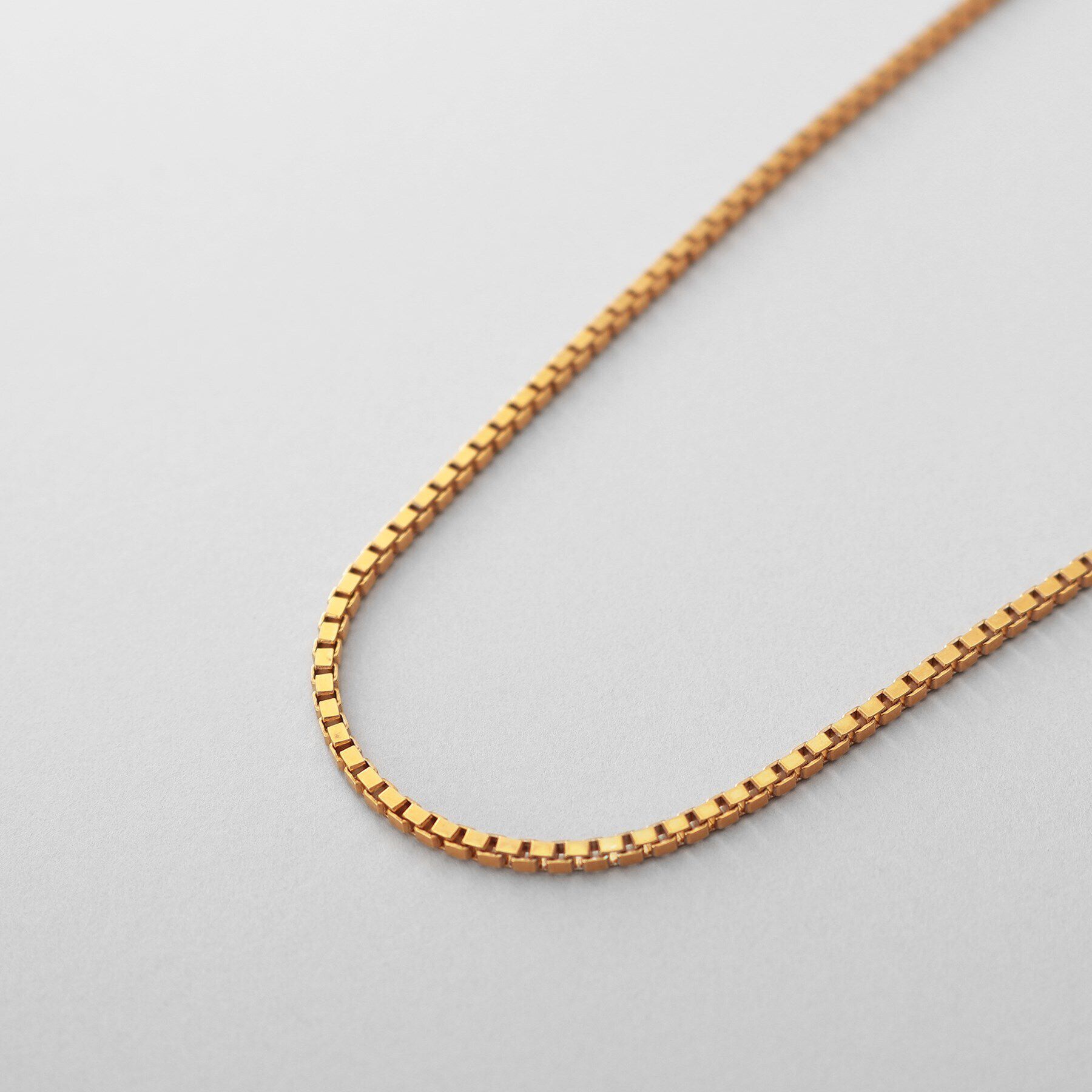 COCOSHNIK ONKITSCH「シルバー デザインチェーン ベネチアンネックレスM（55cm） GP」|ネックレス|