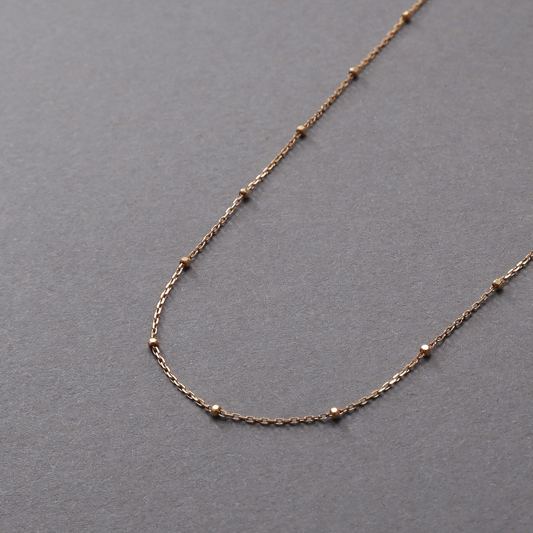 COCOSHNIK ONKITSCH「K10スキニーネックレス スタッドケーブル」|ネックレス|