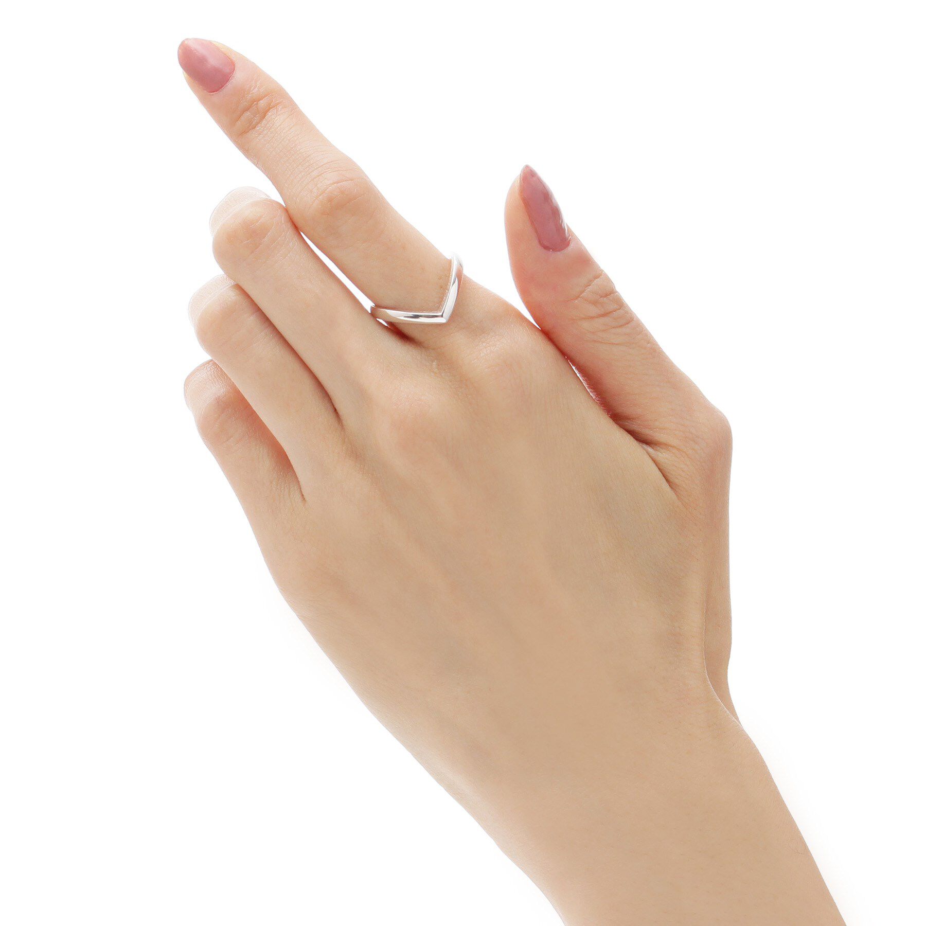 COCOSHNIK「シルバー 4面V字 リング」|リング|