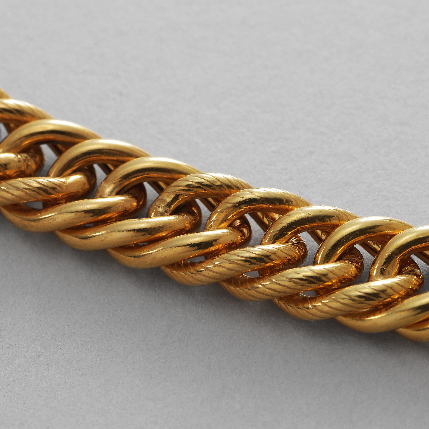 COCOSHNIK ONKITSCH「シルバー デザインチェーン ホロウカットダブルカーブネックレス GP」|ネックレス|