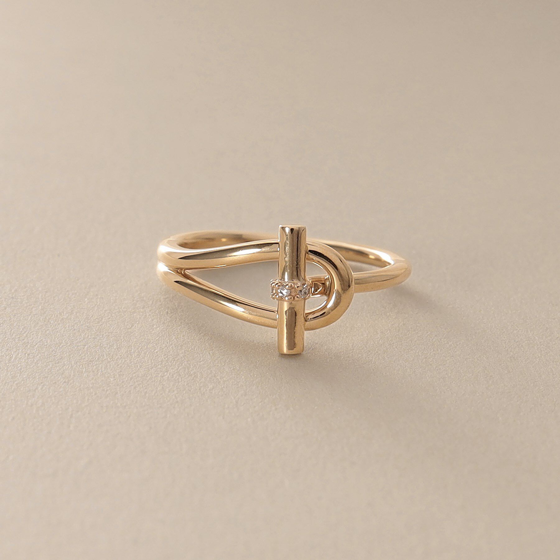 COCOSHNIK「K10ダイヤモンド マンテルモチーフ リング」|リング|