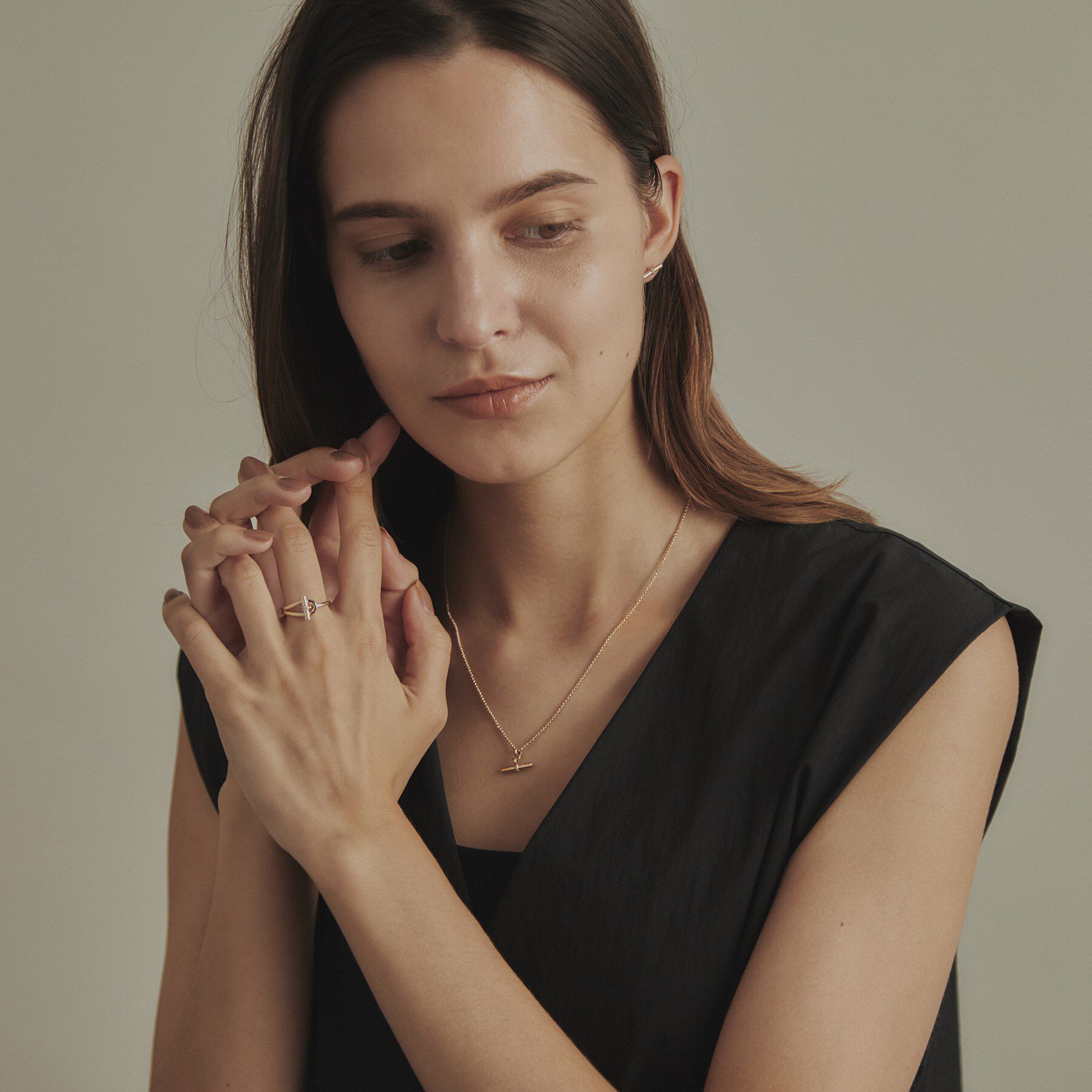 COCOSHNIK「K10ダイヤモンド マンテルモチーフ リング」|リング|