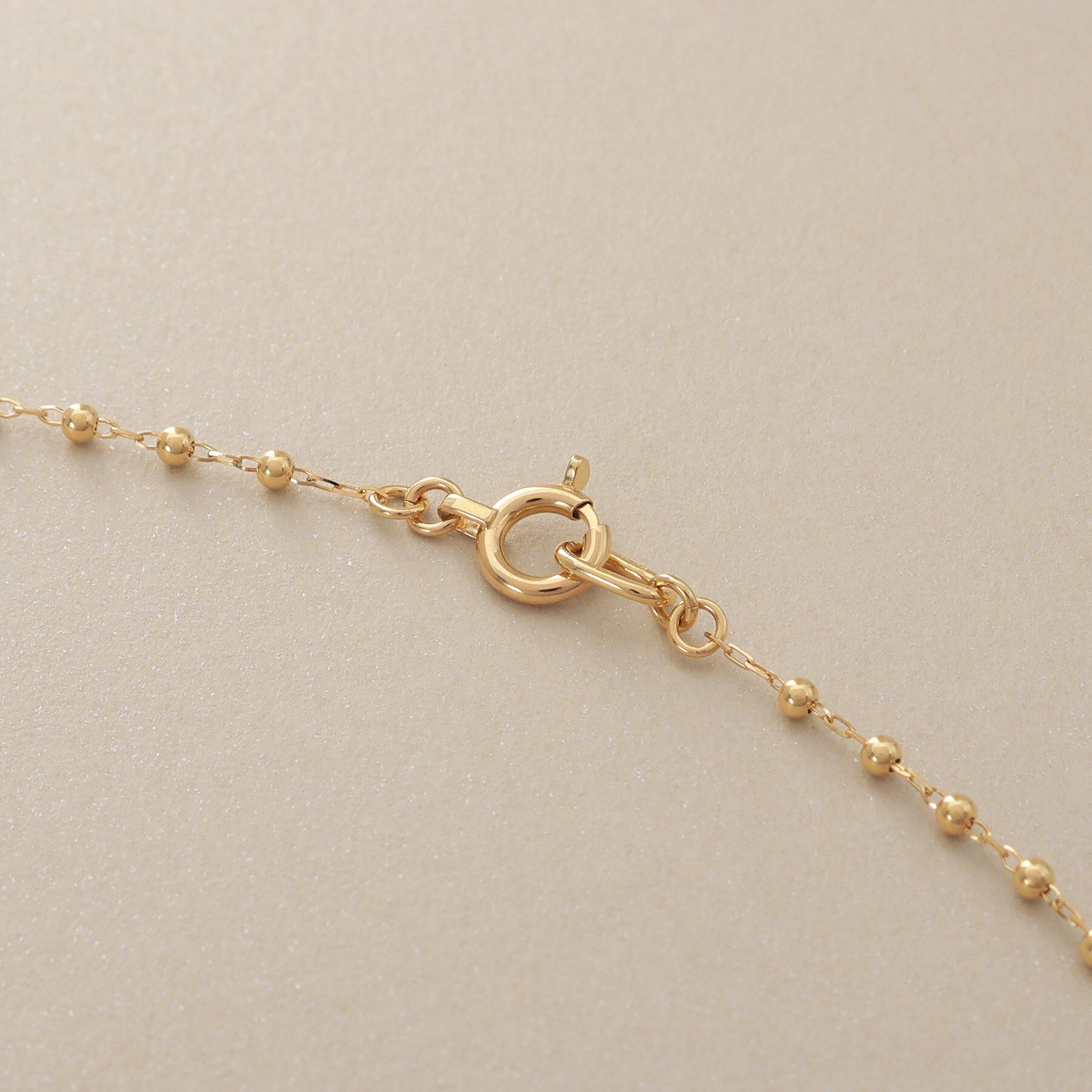 COCOSHNIK「K18キャビアビーズチェーン ネックレス」|ネックレス|