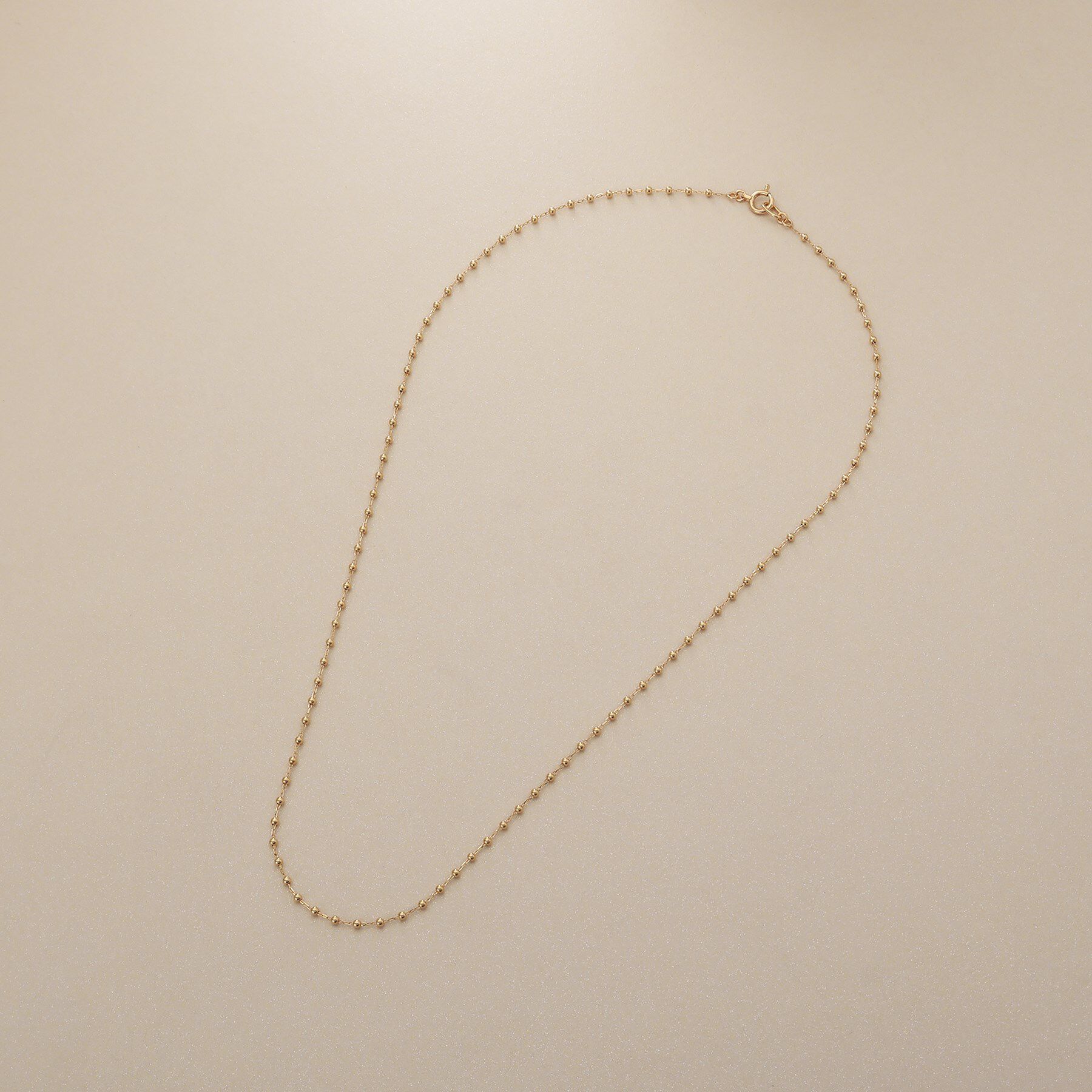 COCOSHNIK「K18キャビアビーズチェーン ネックレス」|ネックレス|