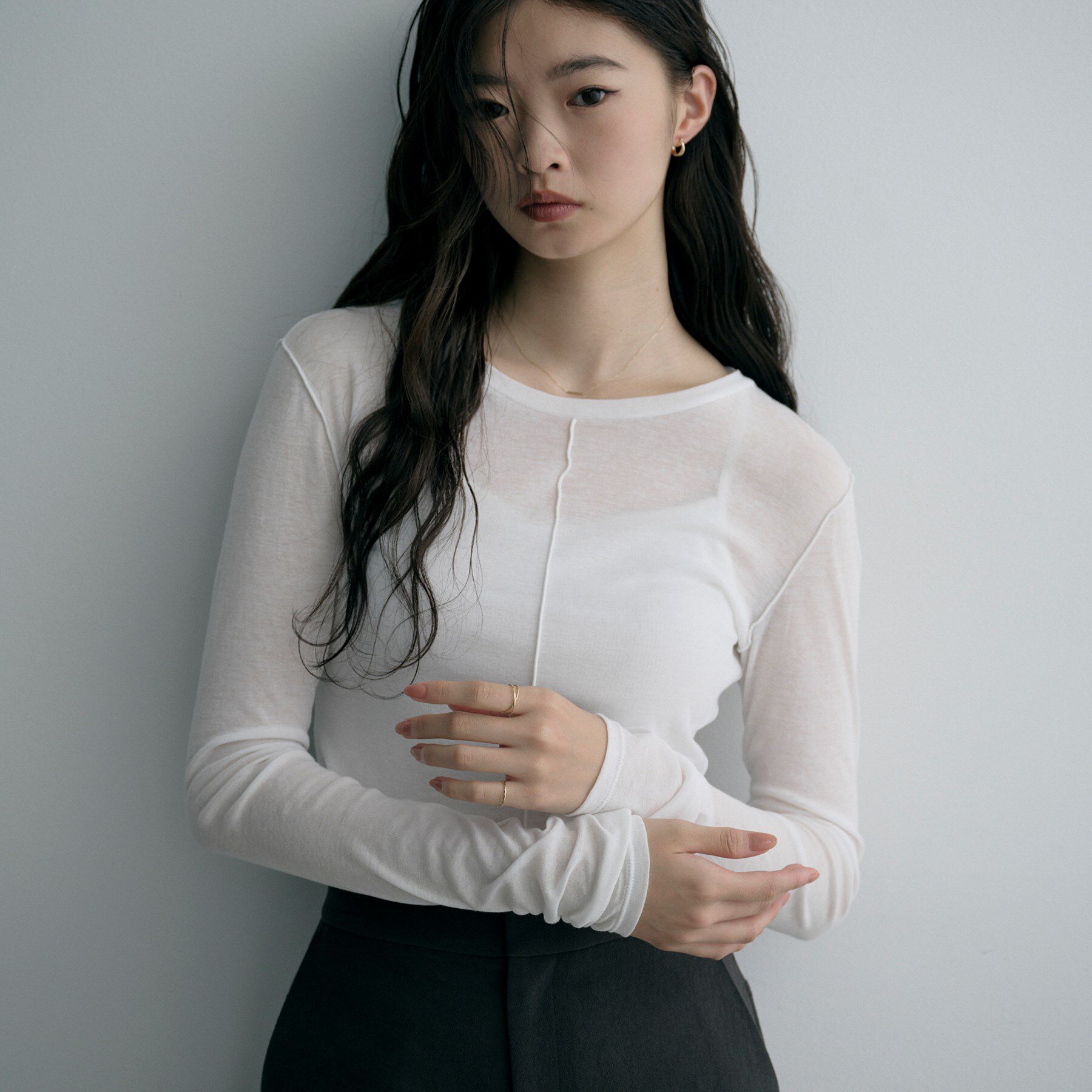 COCOSHNIK ONKITSCH「K10スキニーリング デュアルクロス」|リング|