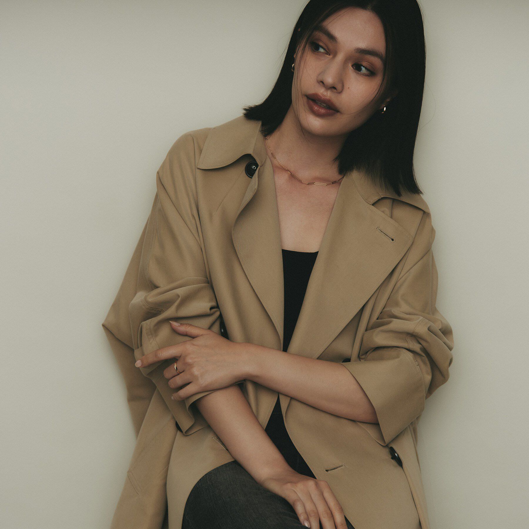 COCOSHNIK「K10カットPCフィガロ ネックレス」|ネックレス|