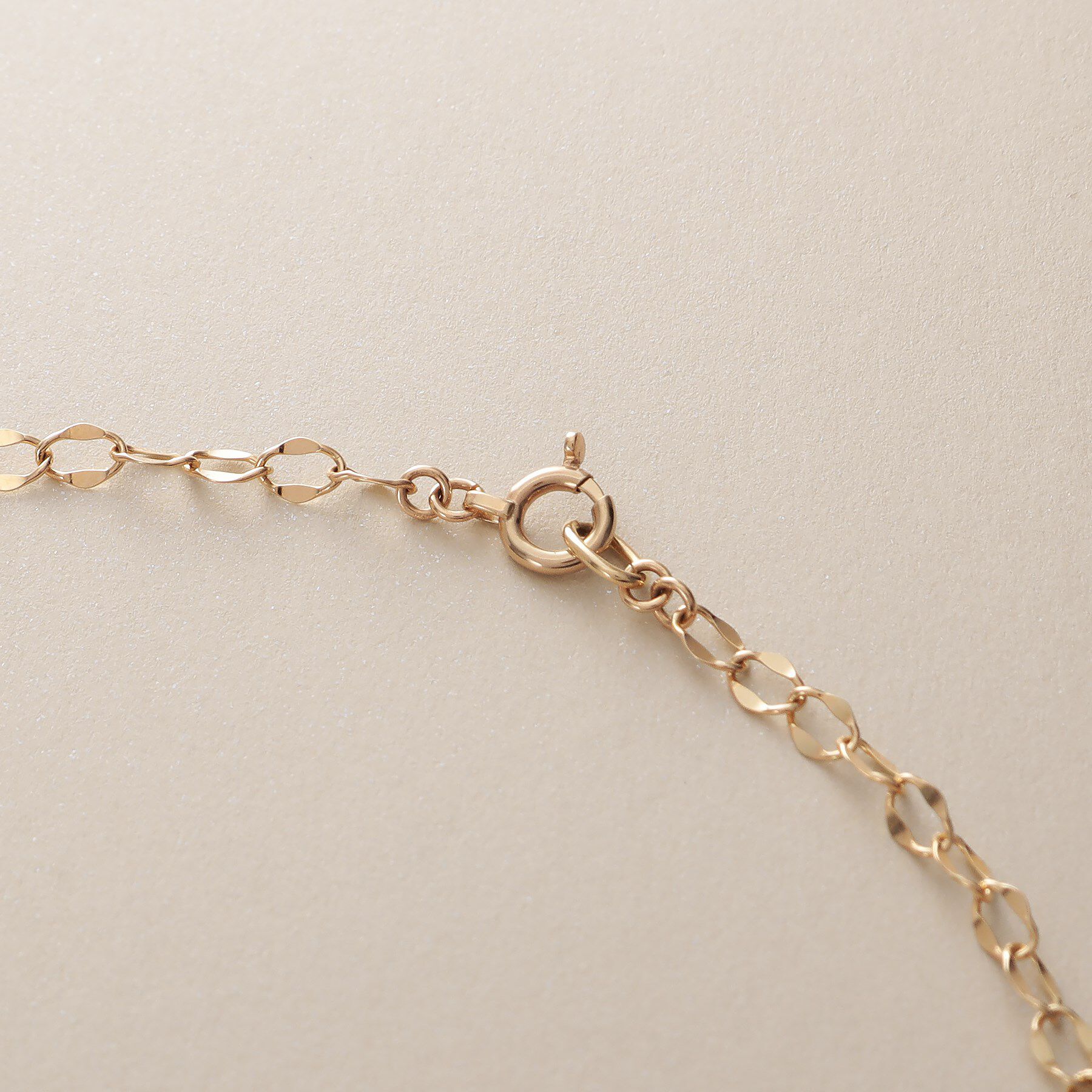 COCOSHNIK「K10シースルーフラット ネックレス」|ネックレス|