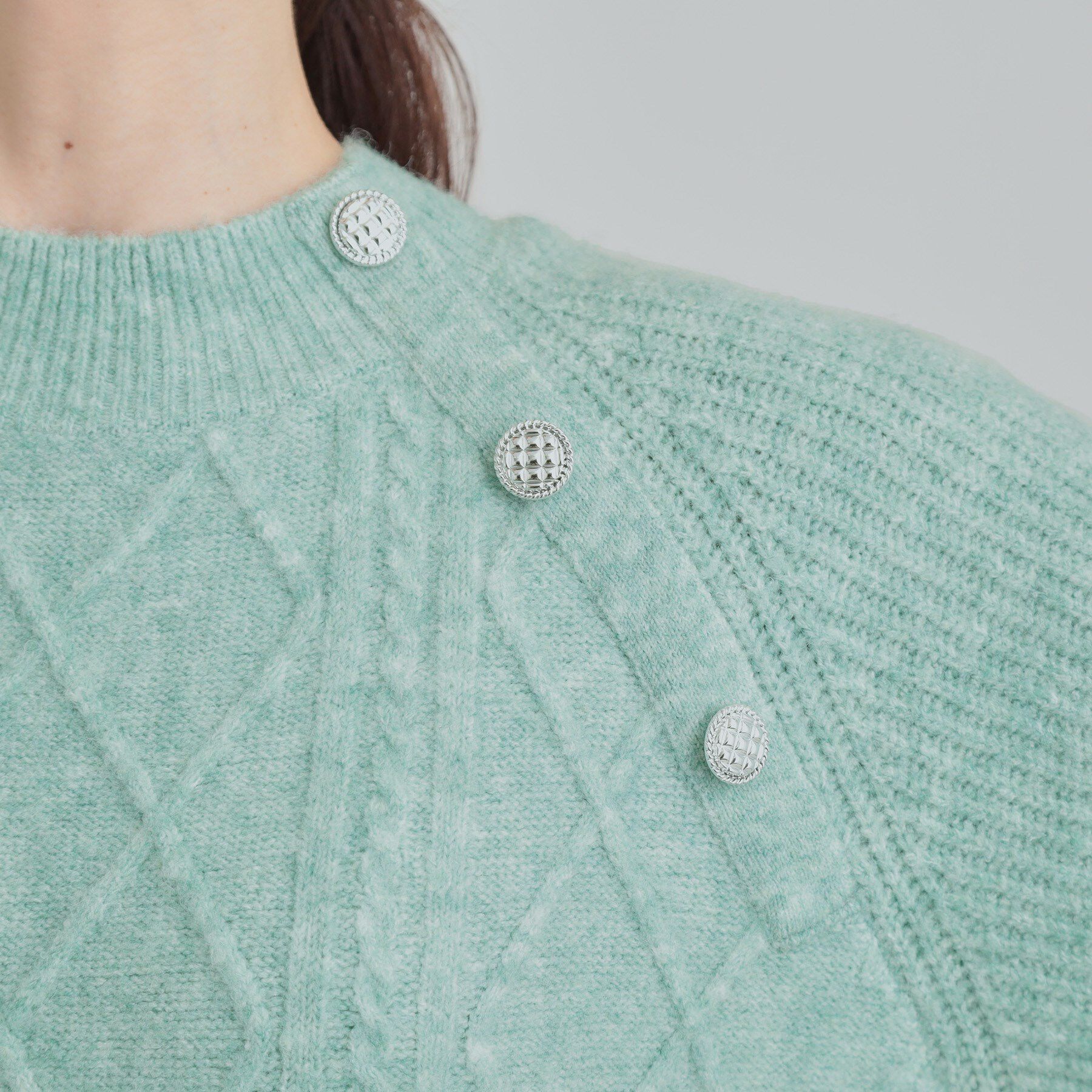 SHOO･LA･RUE「【着丈選べる】ケーブル柄ニットワンピース」|ワンピース|