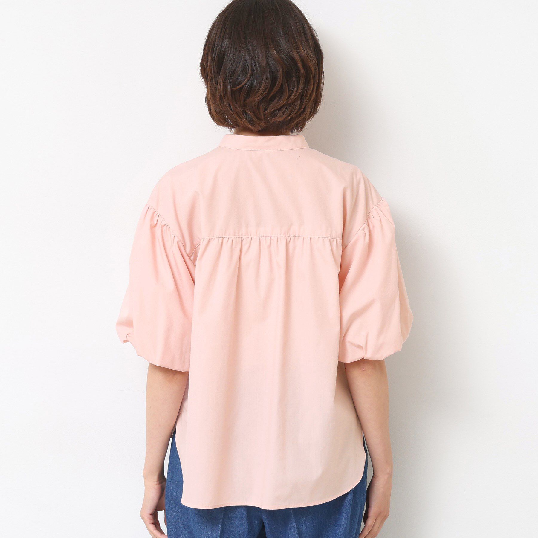 Dessin「【洗える】バルーンスリーブバッグギャザーブラウス」|シャツ・ブラウス|