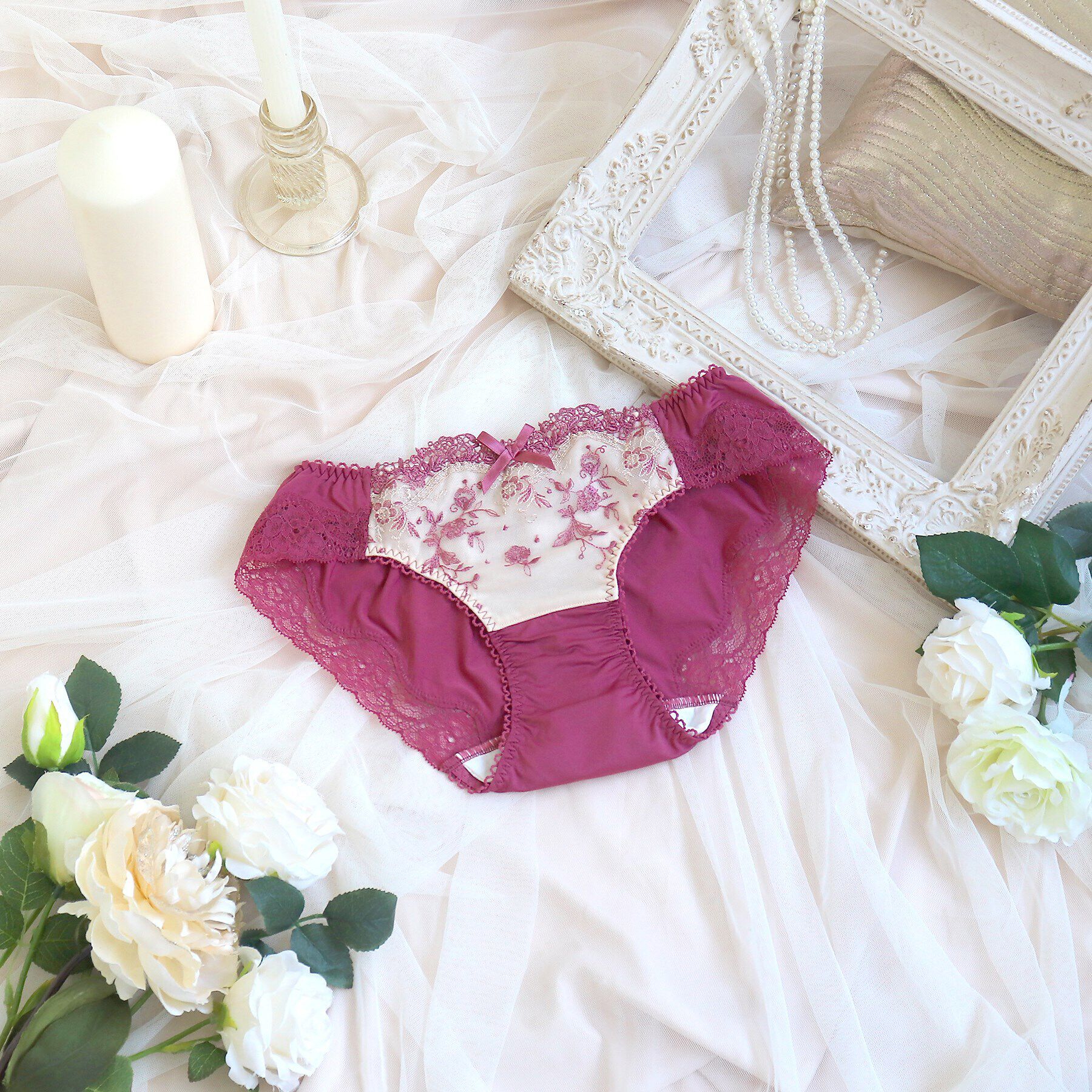 Risa Magli「アリアンナ サニタリーショーツ」|インナー|ローズ(062)