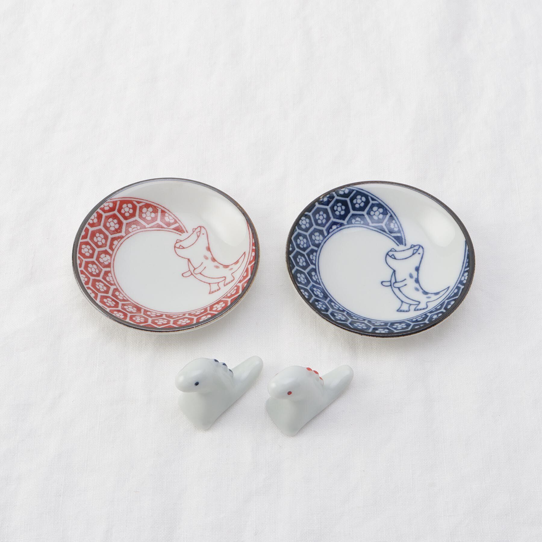 212 KITCHEN STORE「まめ皿・箸置ペア ＜江戸っ子恐竜 ＞」|食器・キッチングッズ|その他